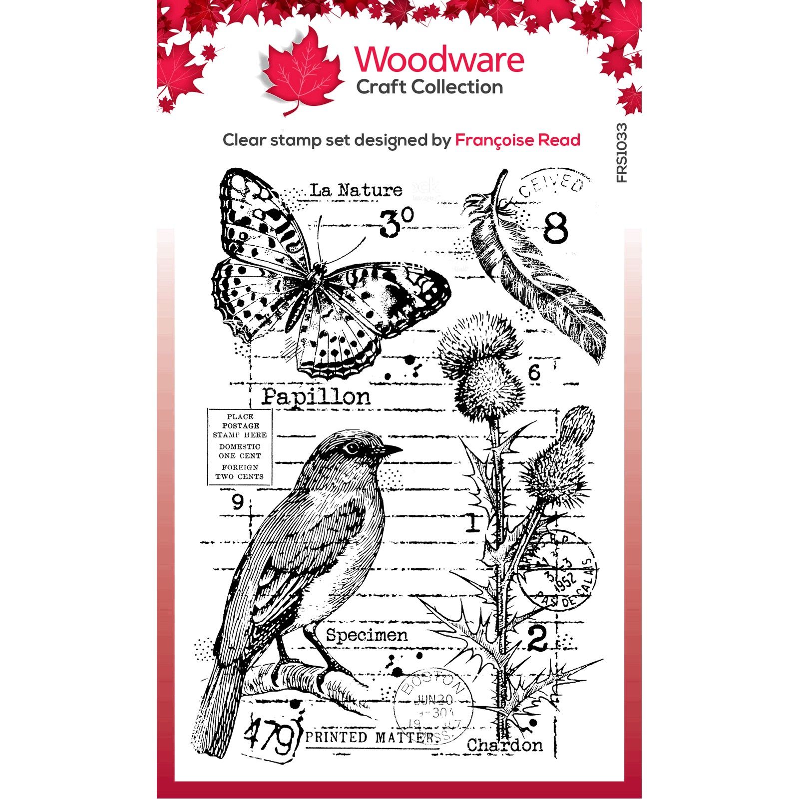 Woodware • Clear Singles Stamp Set Nature Page