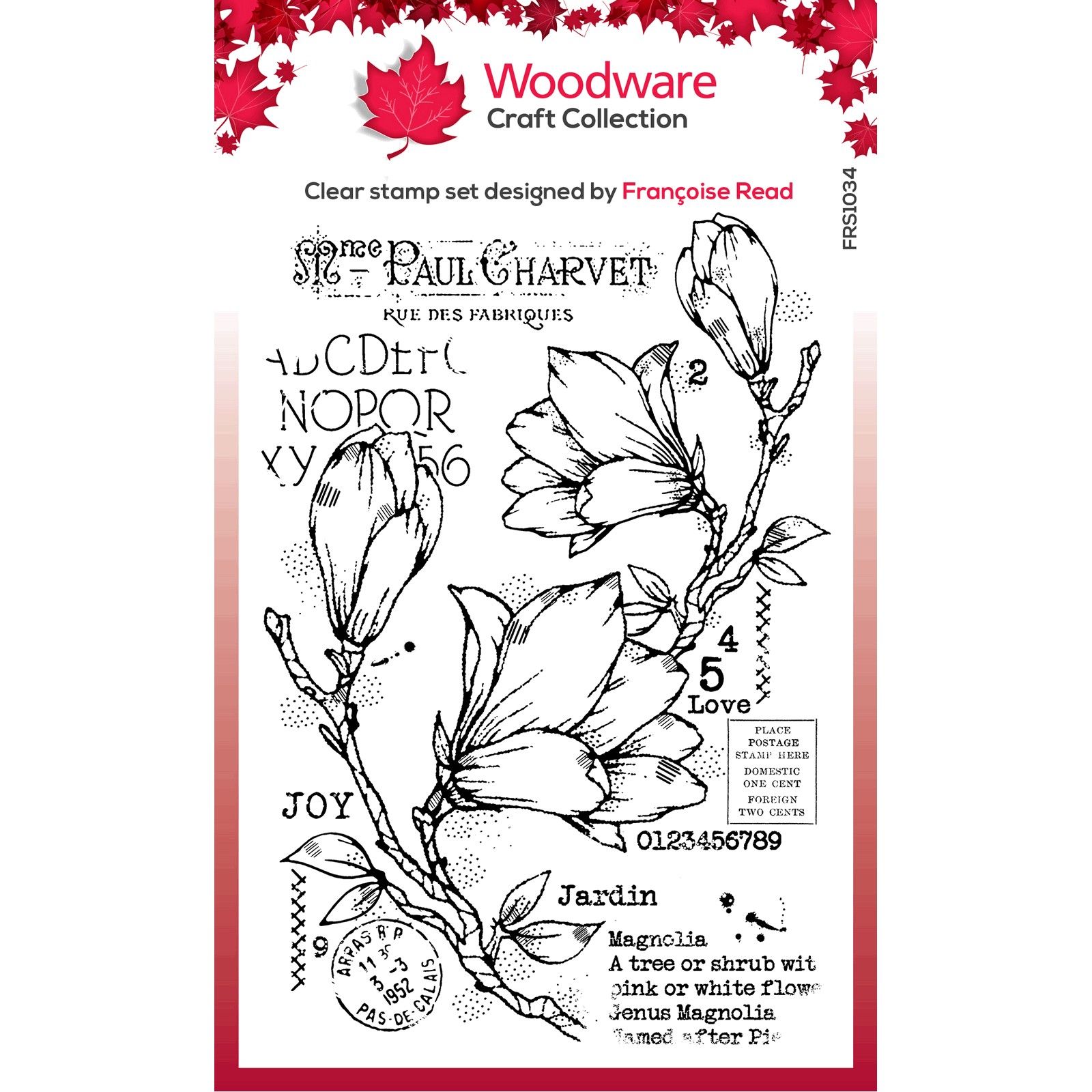 Woodware • Clear Singles Stamp Set Spring Magnolia