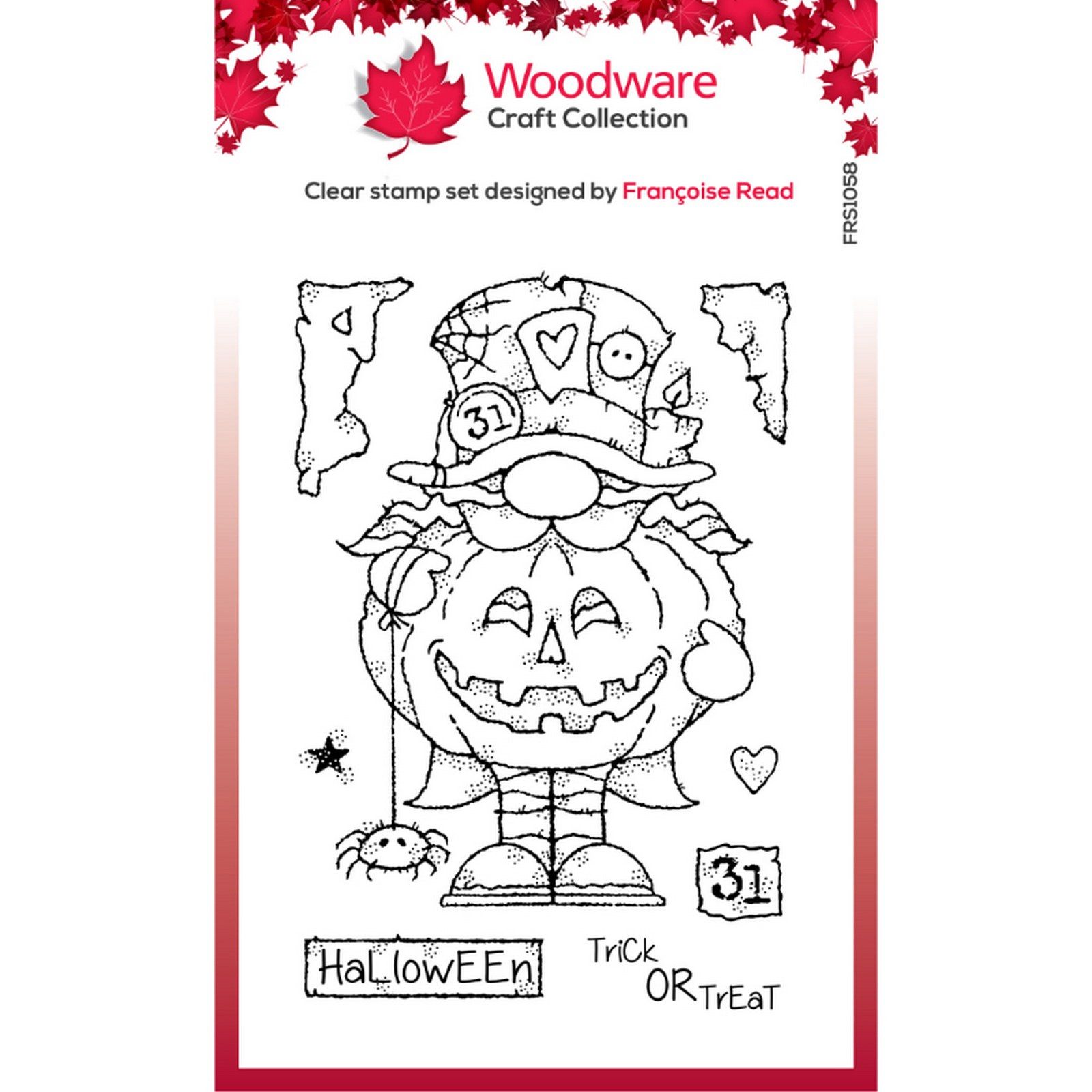 Woodware • Clear Singles Stamps Mad Hatter Gnome