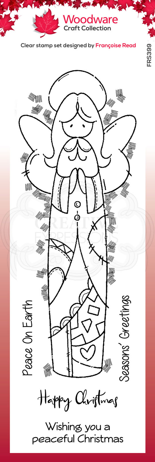Woodware • Clear stamp Patch angel