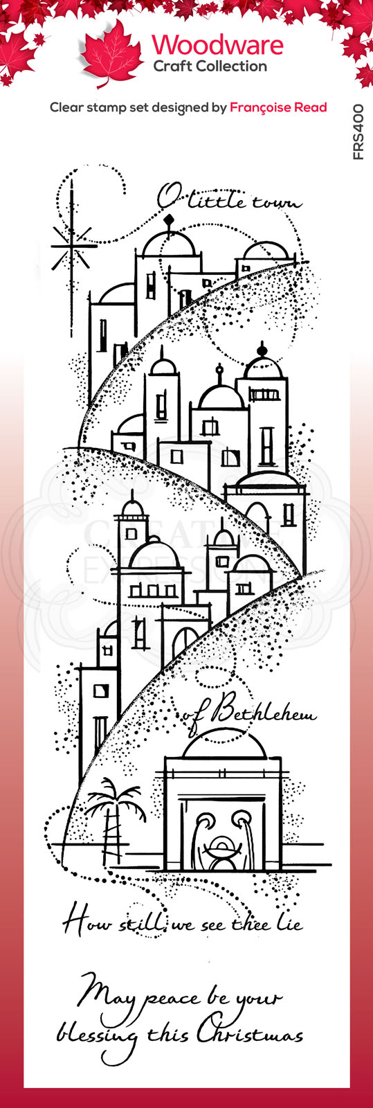 Woodware • Clear stamp Peaceful night