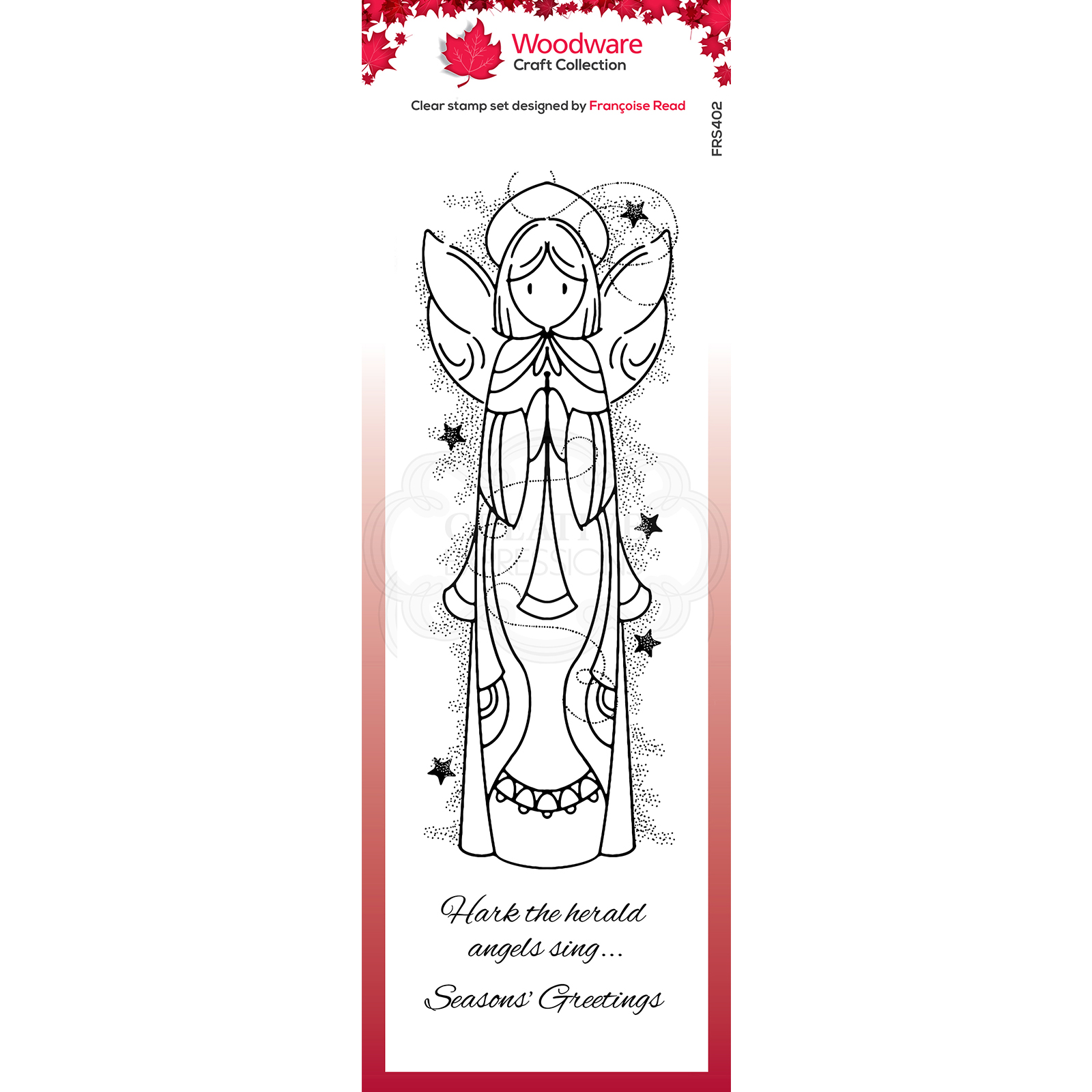 Woodware • Clear stamp Celestial angel
