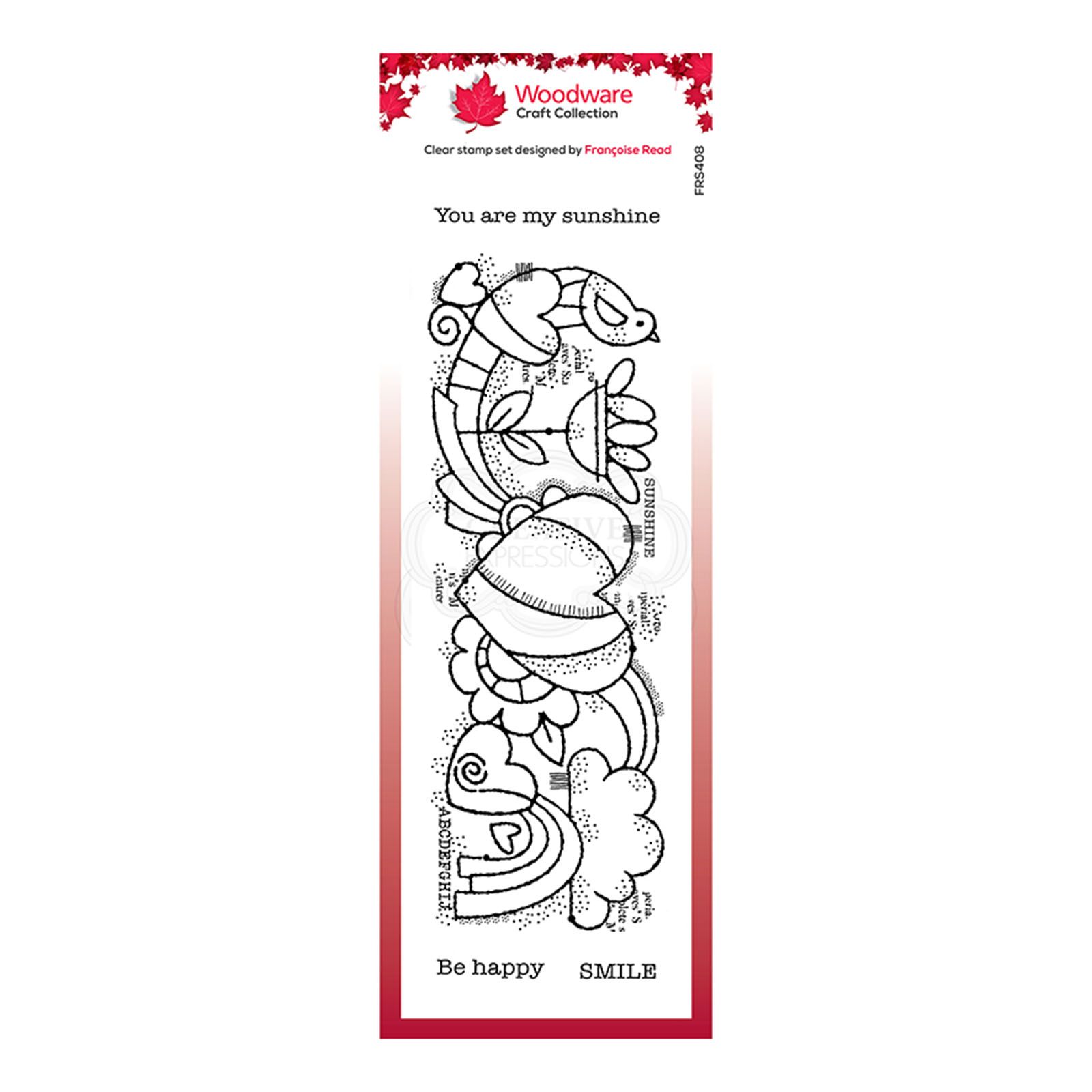 Woodware • Clear singles stempel Heart border