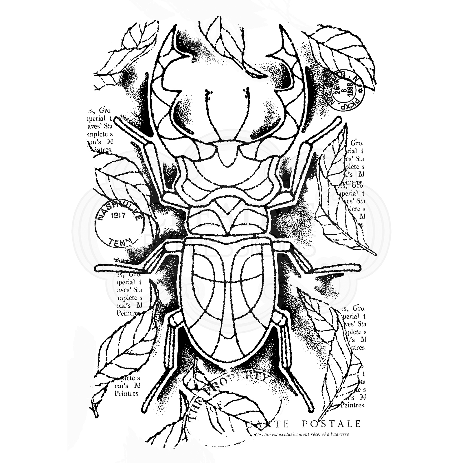 Woodware • Clear singles Stag Beetle