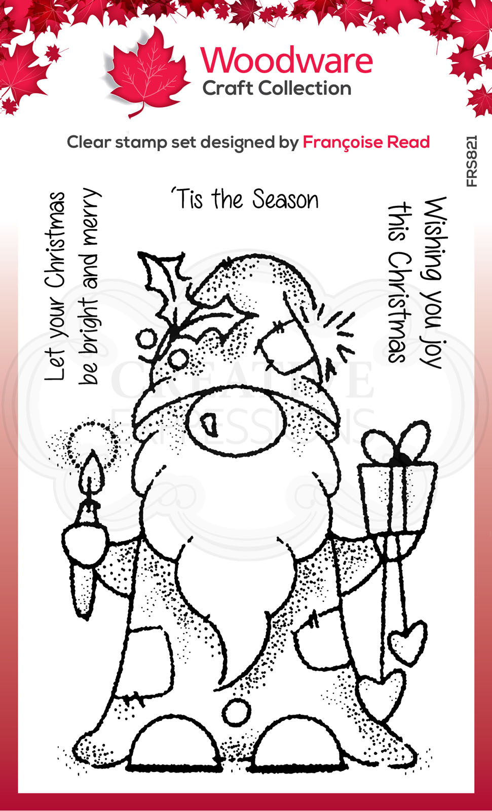 Woodware • Clear stamp Seasonal gnome