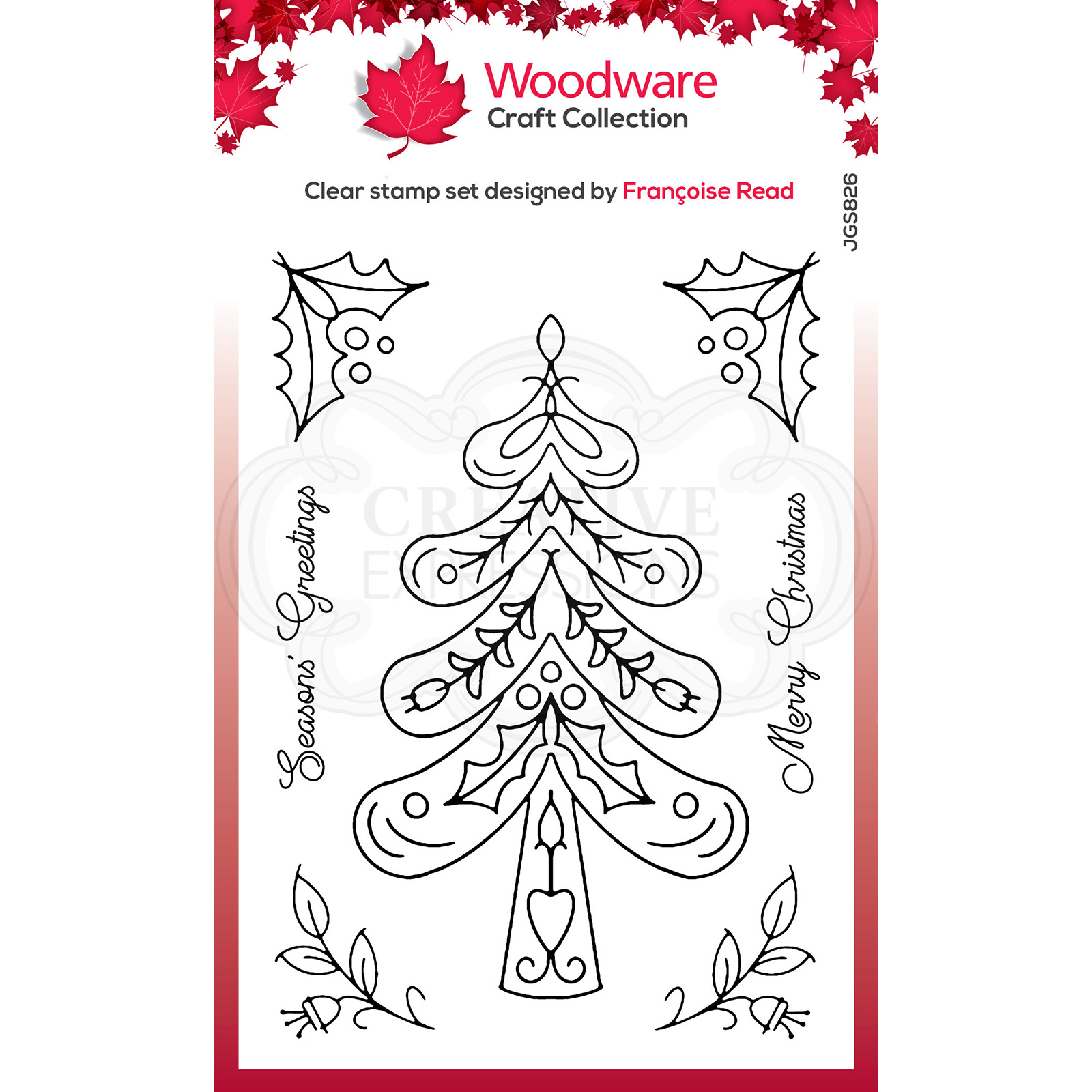 Woodware • Clear stamp Nordic tree