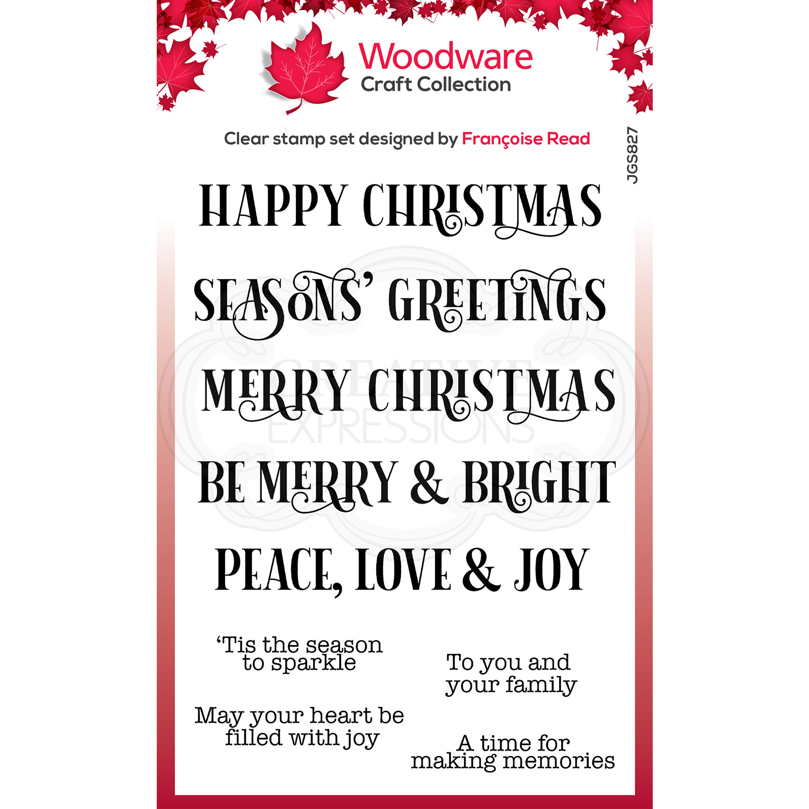 Woodware • Clear stamp Christmas sparkle