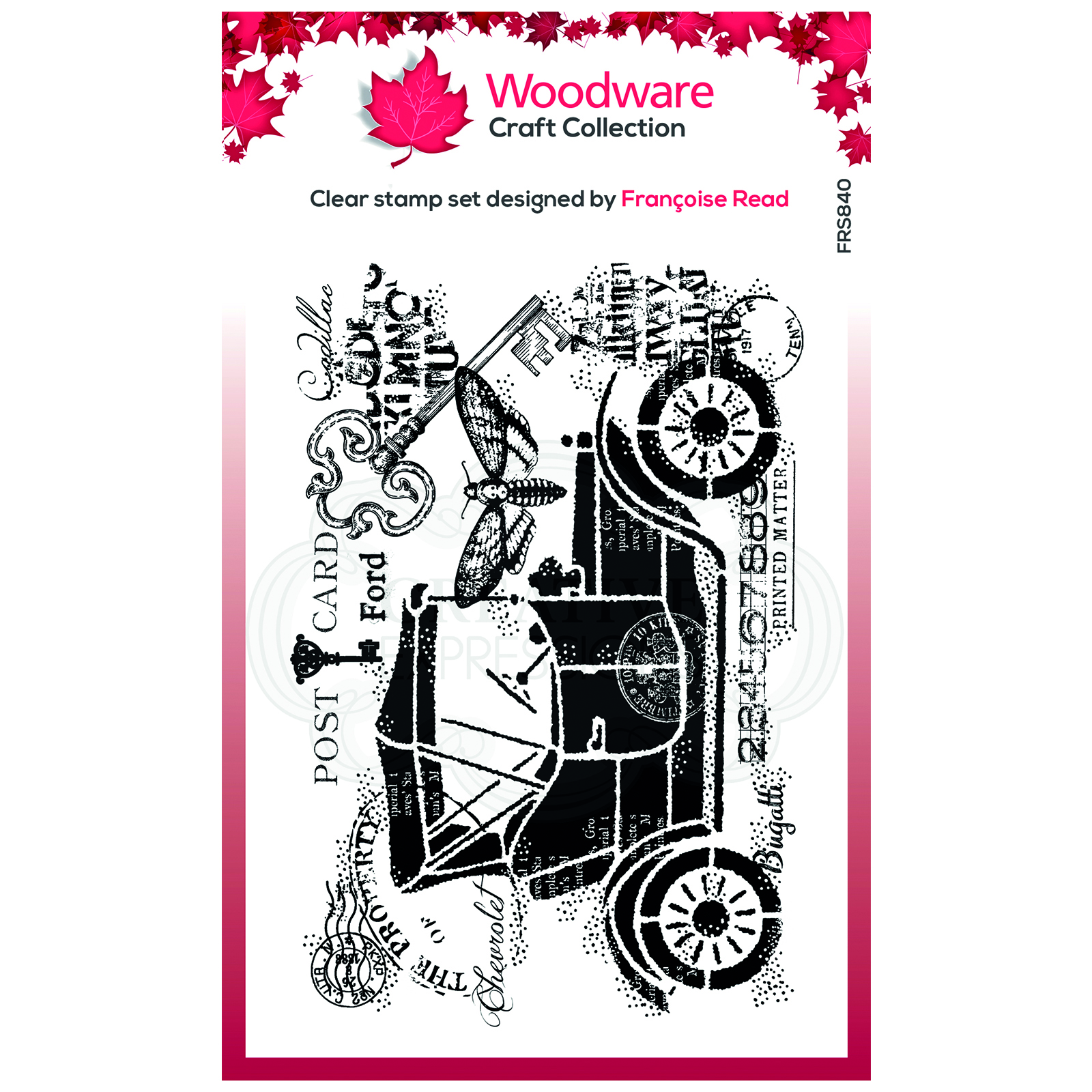 Woodware • Clear stamp singles Vintage car