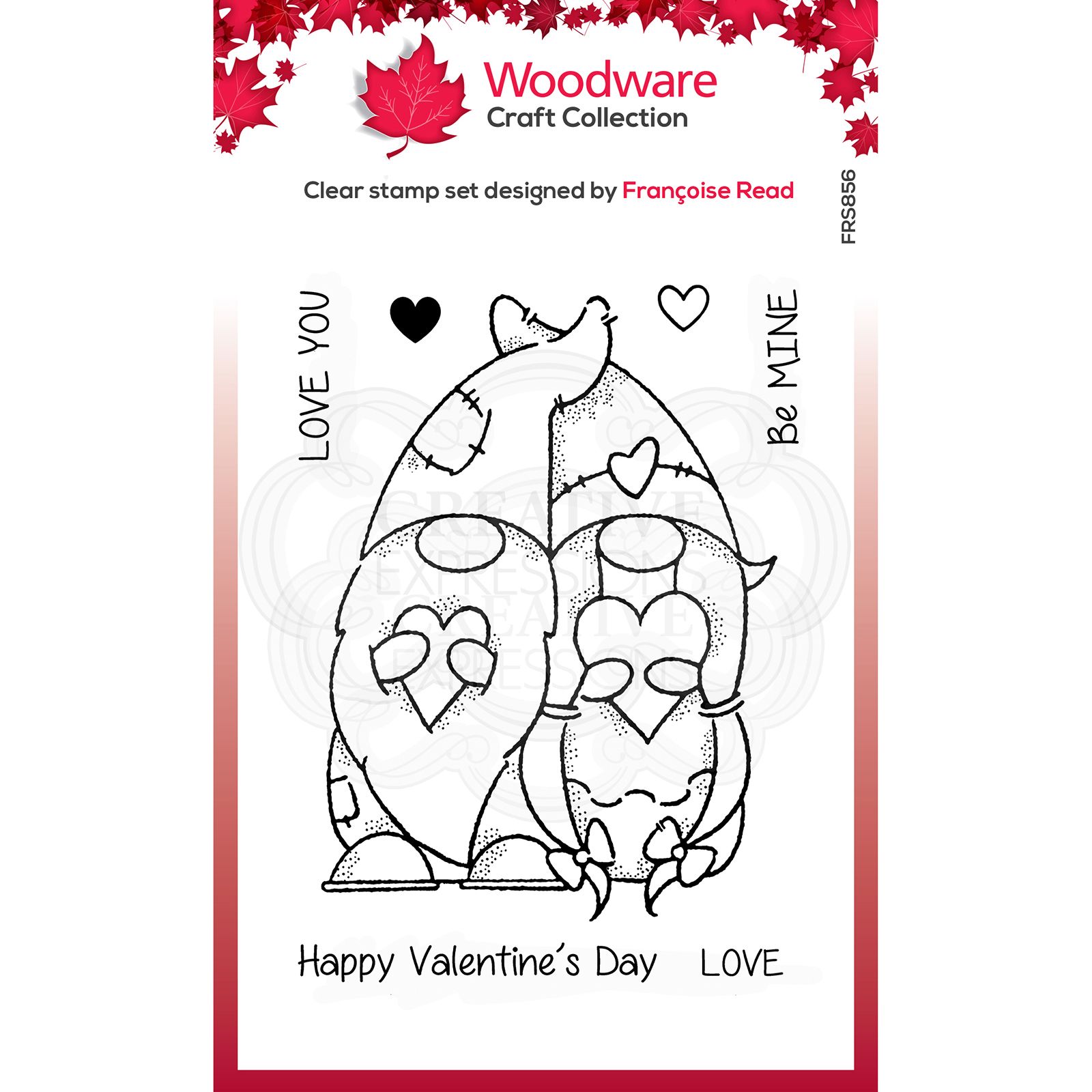 Woodware • Clear stamp singles gnome Valentine