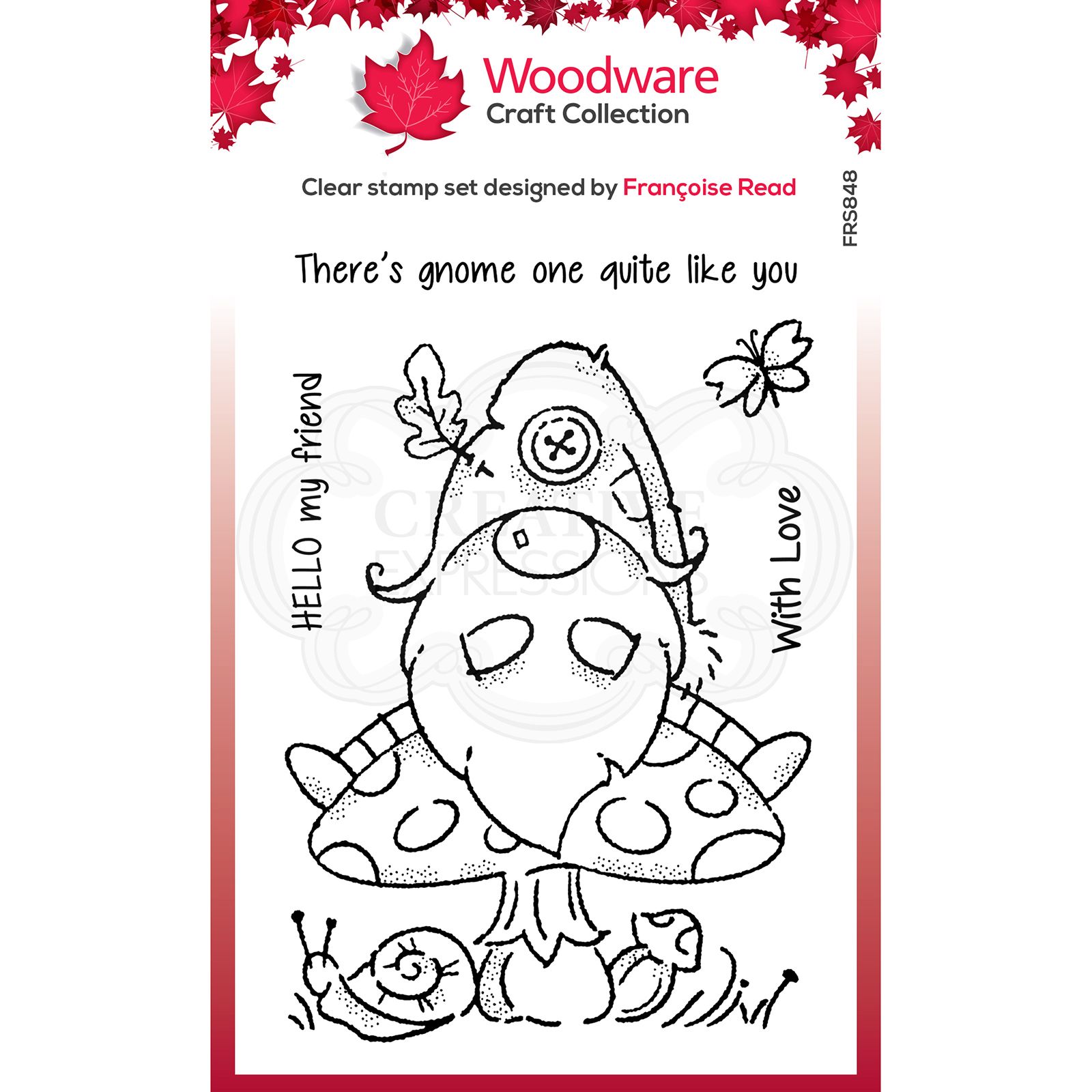 Woodware • Clear stamp singles Forêt gnome