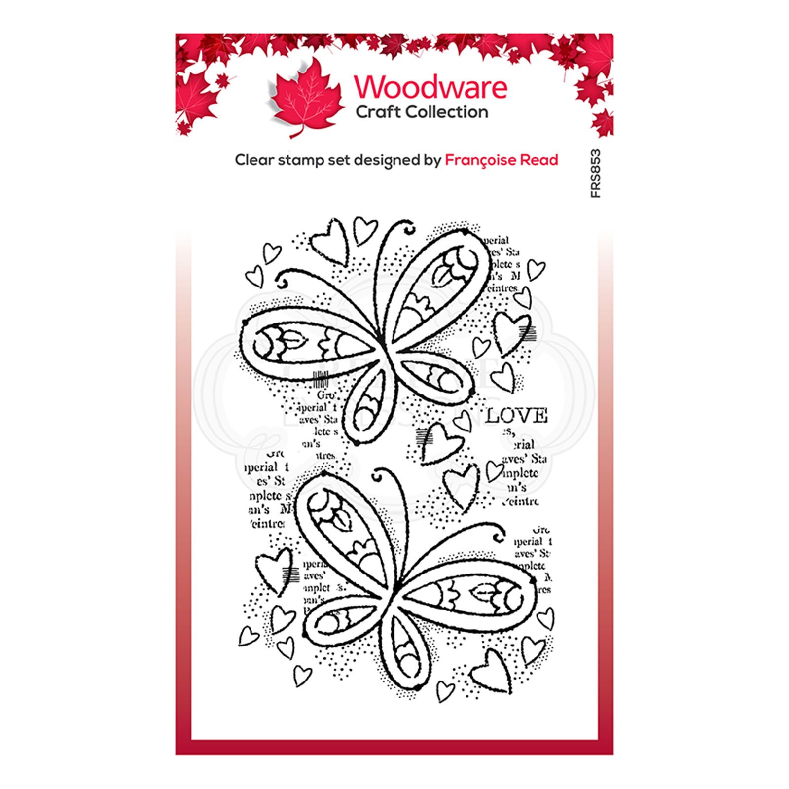 Woodware • Clear singles sello Butterfly confetti