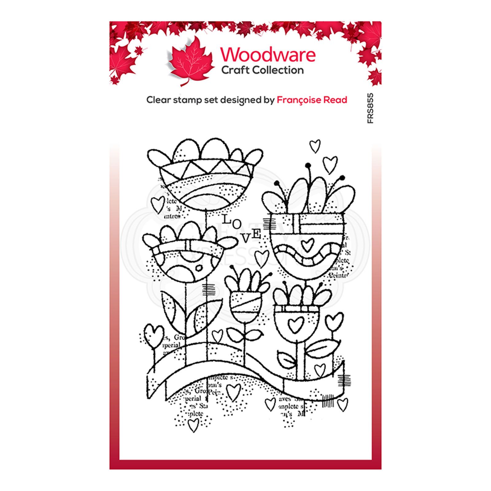 Woodware • Clear singles stempel Love garden