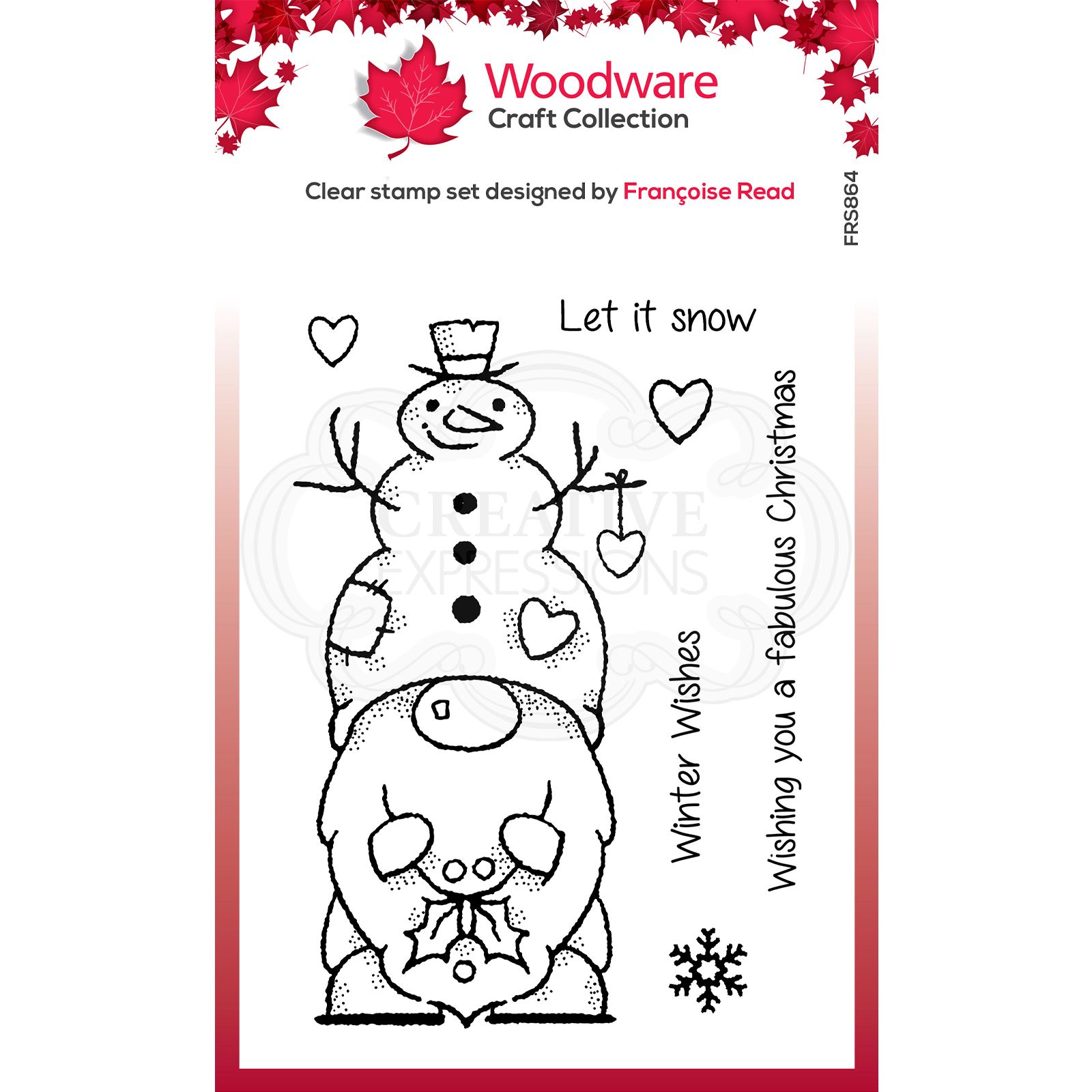 Woodware • Clear singles stamp Snow gnome