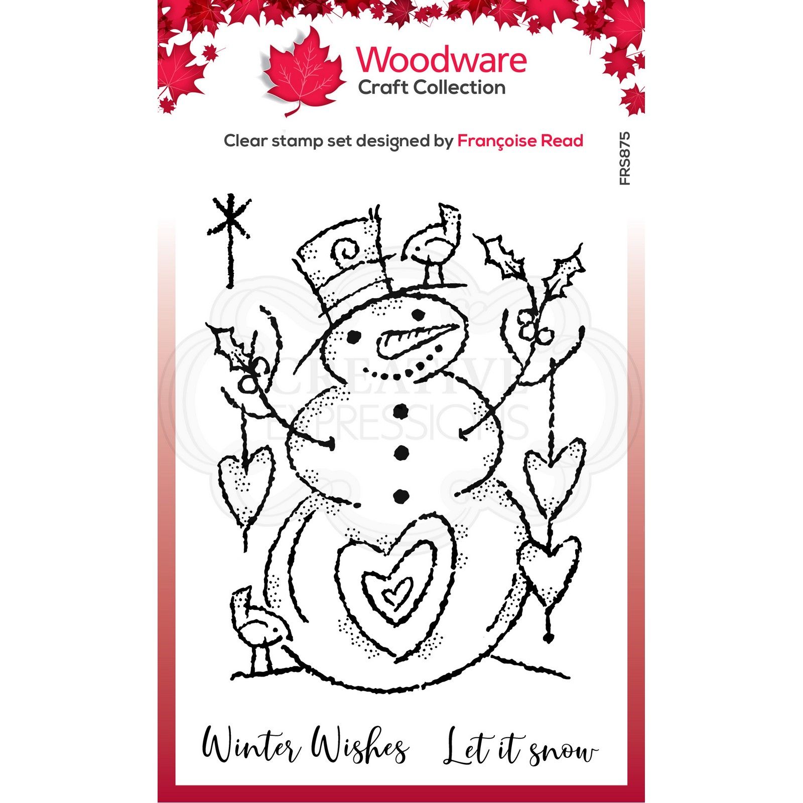 Woodware • Clear singles tampon Loving snowman