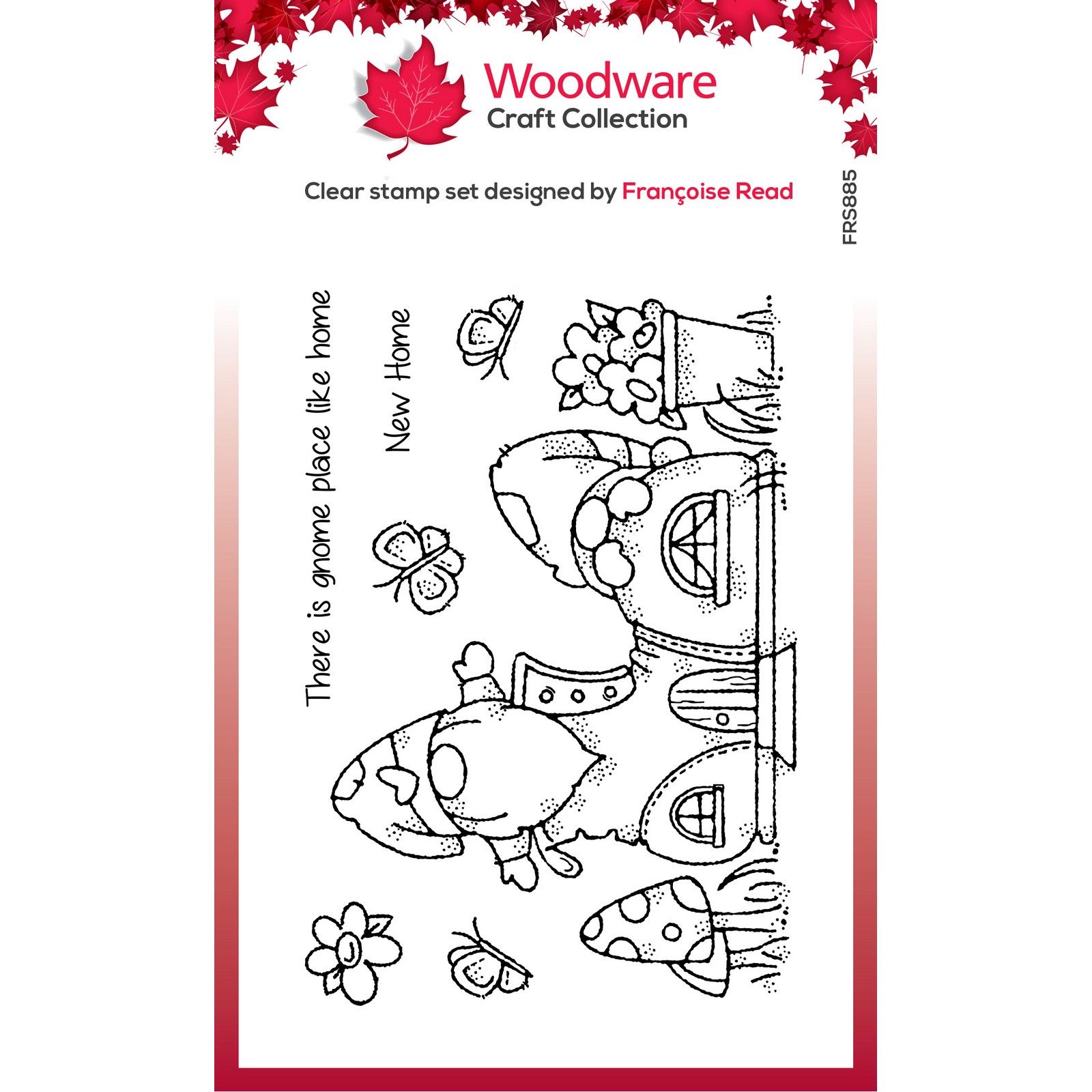 Woodware • Clear singles stamp Gnome shoe