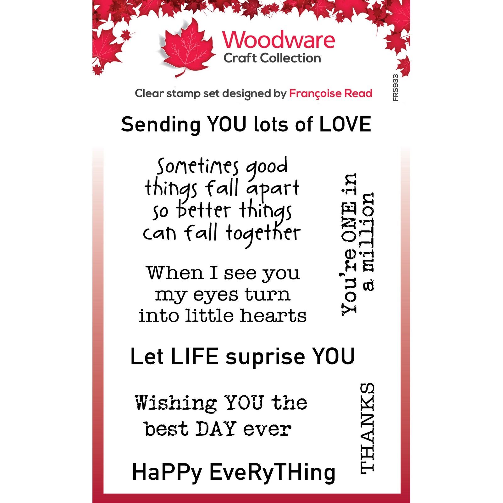 Woodware • Clear Singles Stamp Happy Everything 10,16x15,24cm