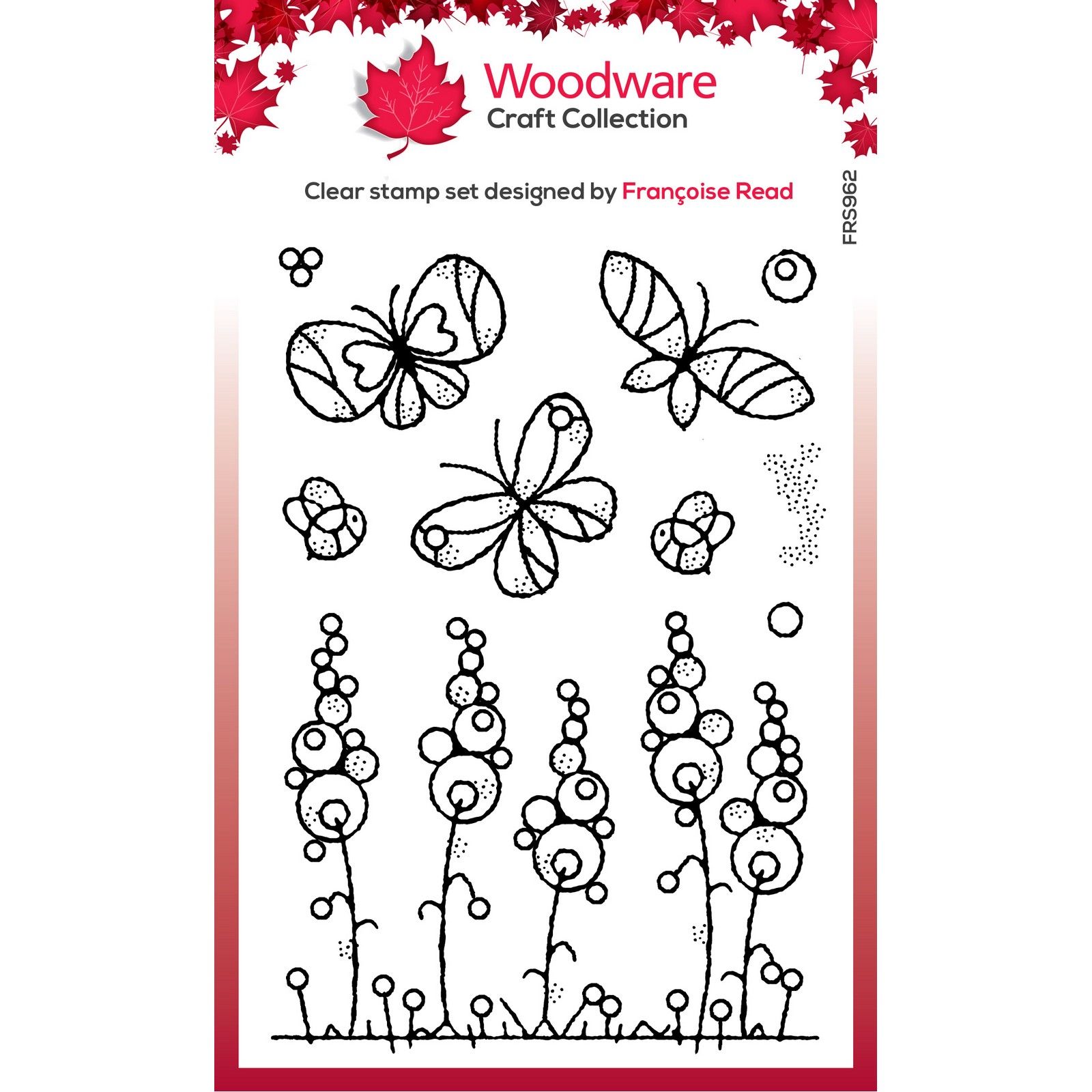 Woodware • Clear Singles Stamp Garden Border