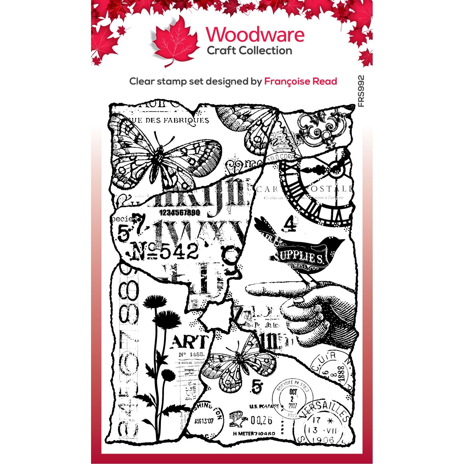 Woodware • Clear Stamp Singles Joined Fragments 