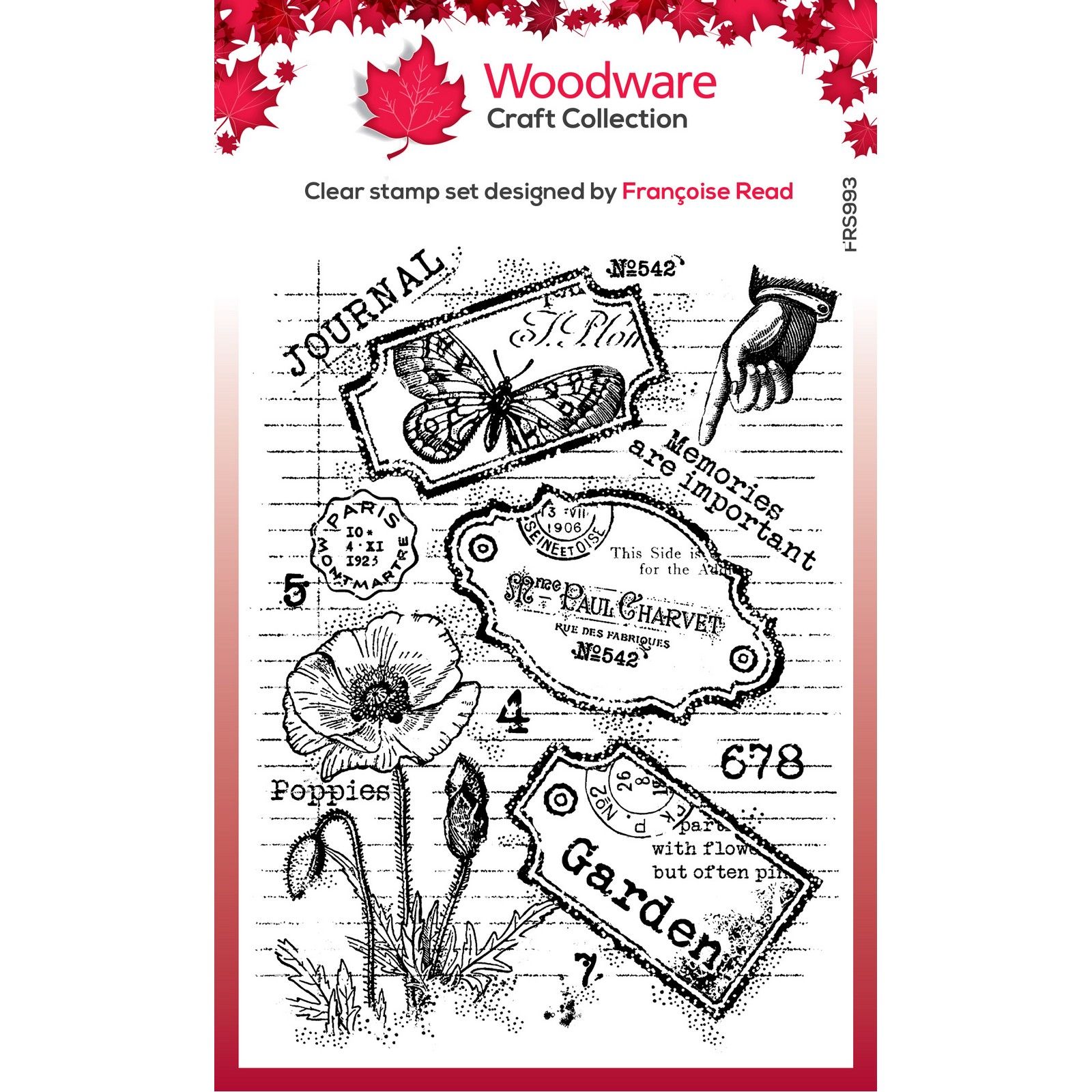 Woodware • Clear Stamp Singles Label Page 