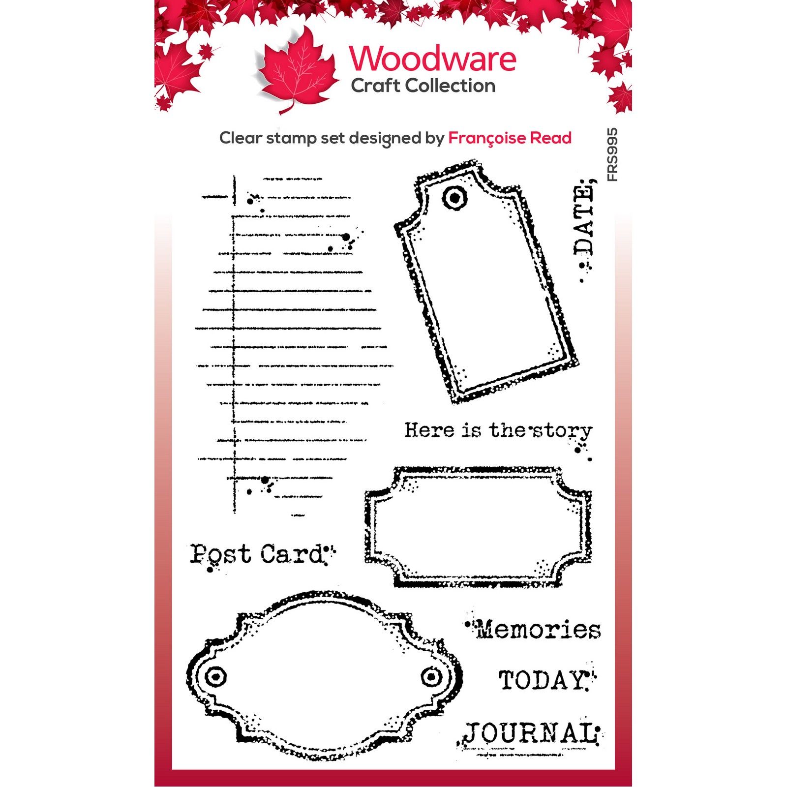 Woodware • Clear Stamp Singles Old Labels