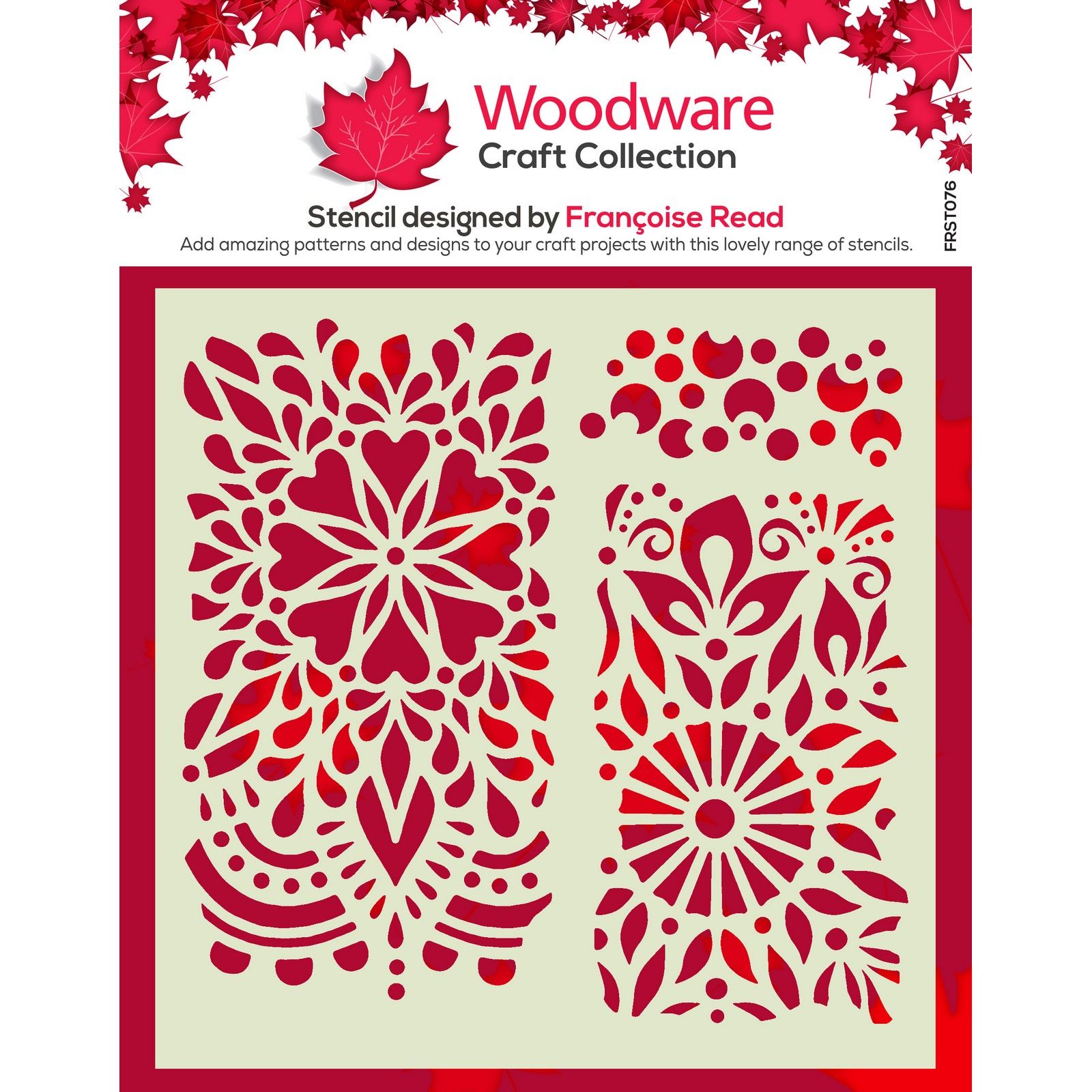 Woodware • Pochoir Floral Panels 