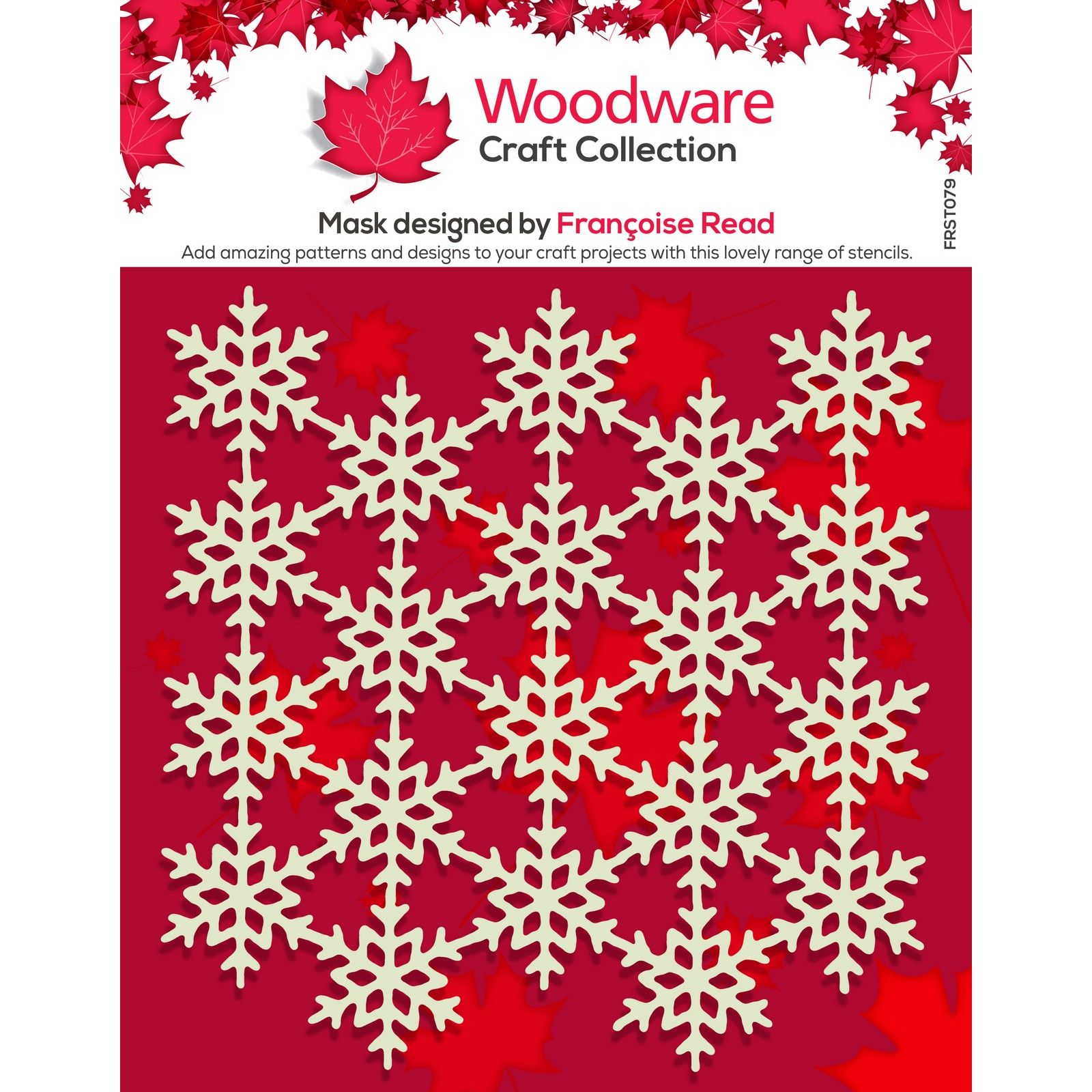 Woodware • Mask Pochoir Snowflake Screen