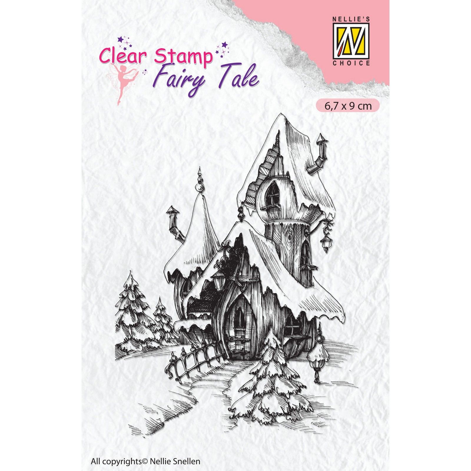 Nellie's Choice • Fairy Tale Clear Stamps Fairy Winter Castle