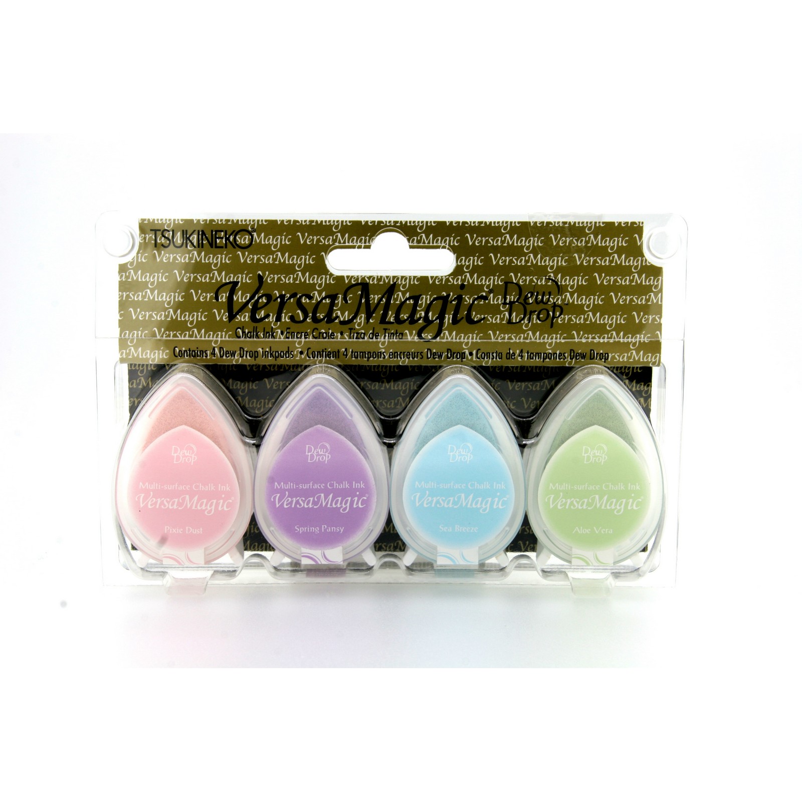 Tsukineko • VersaMagic Dew Drop Stempelkussen Pretty Pastel 4st.