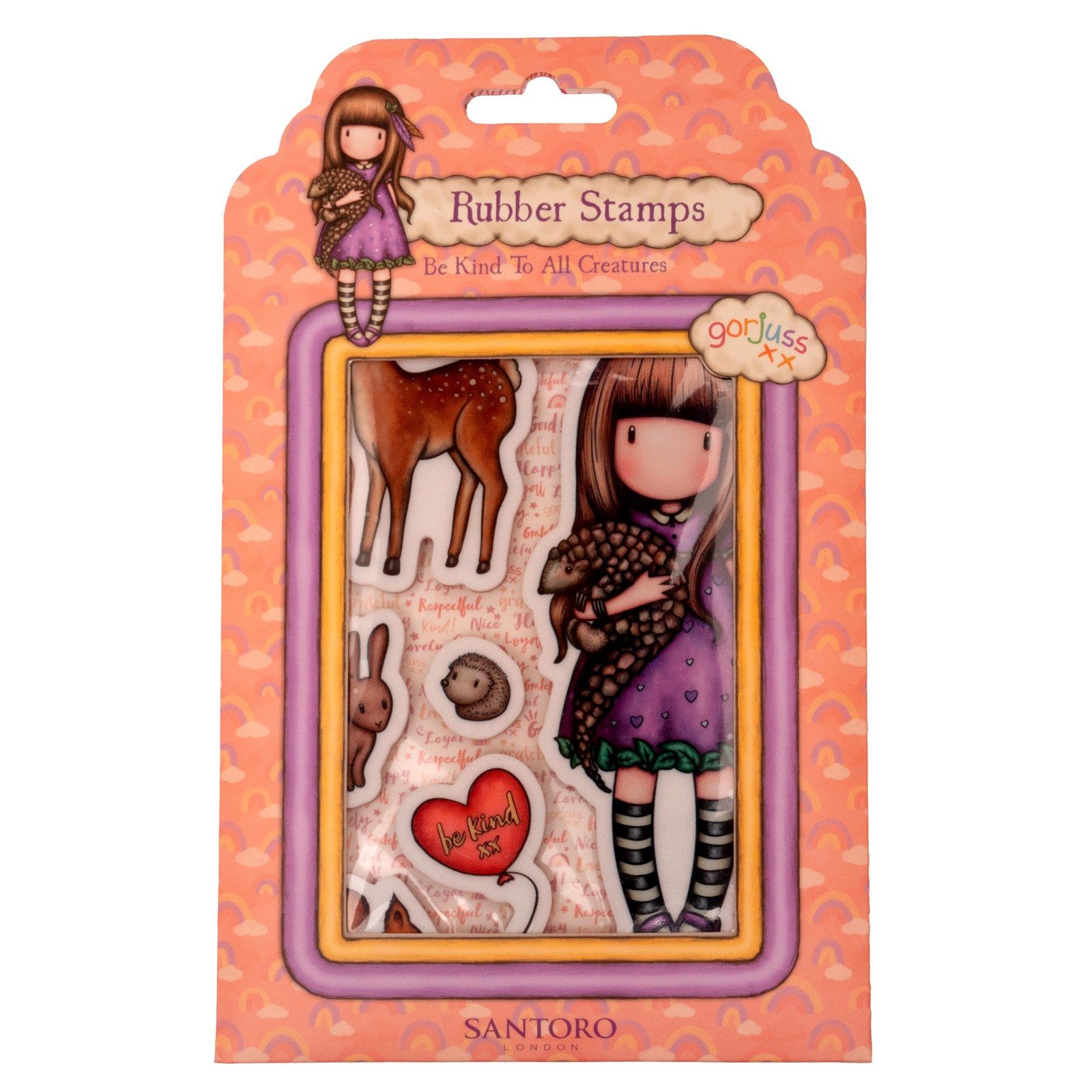 Studio Light • Gorjuss Be Kind Rubber Stamps Be Kind to All Creatures