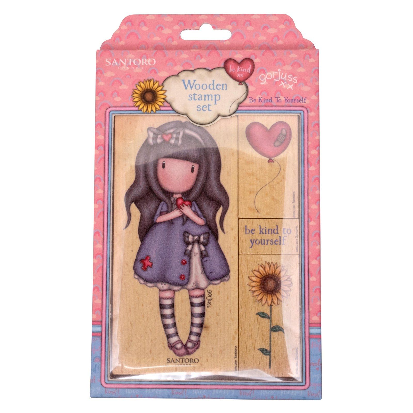 Studio Light • Gorjuss Be Kind Wooden Stamp Set Be Kind to Yourself