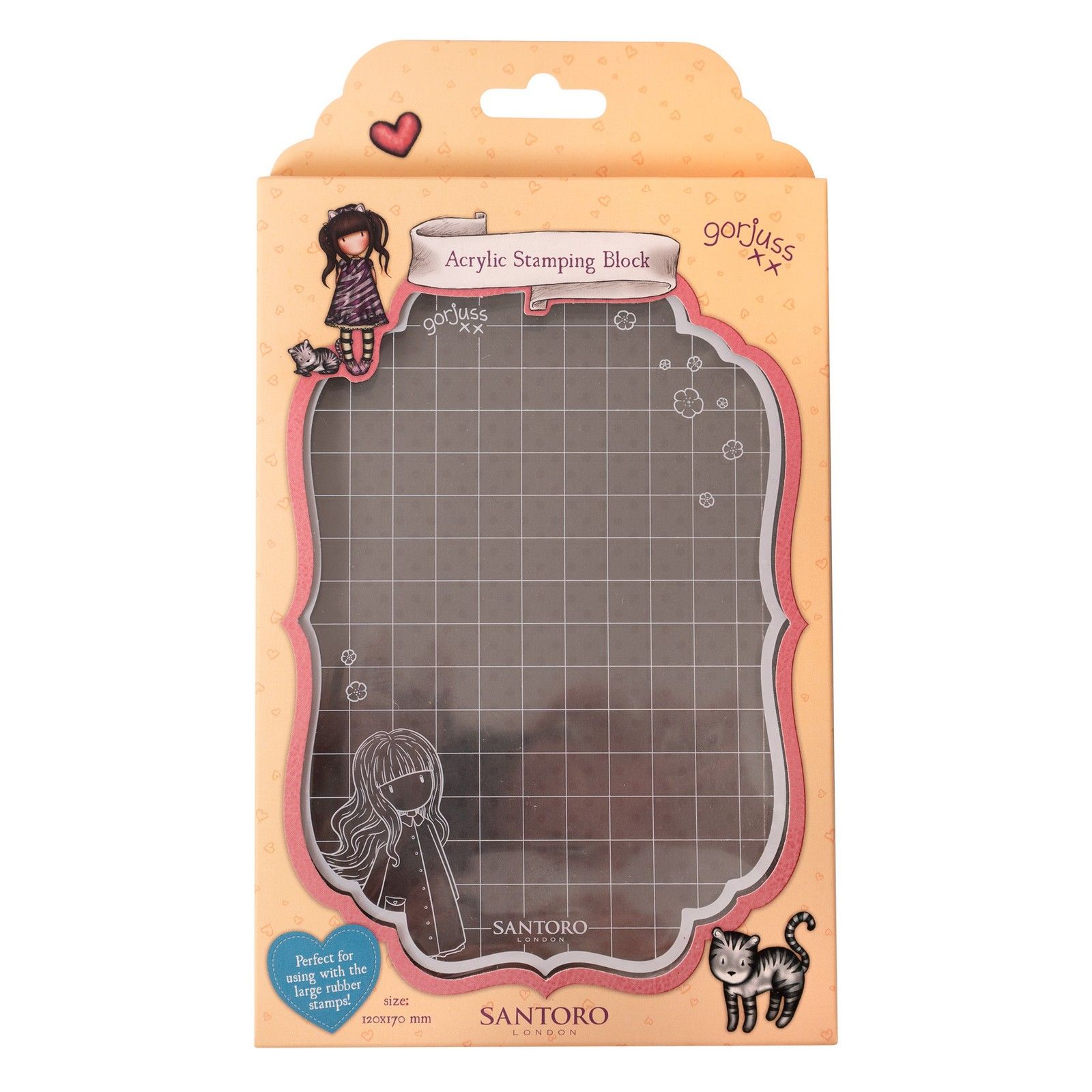 Studio Light • Essentials Acrylic stamping block for large stamps