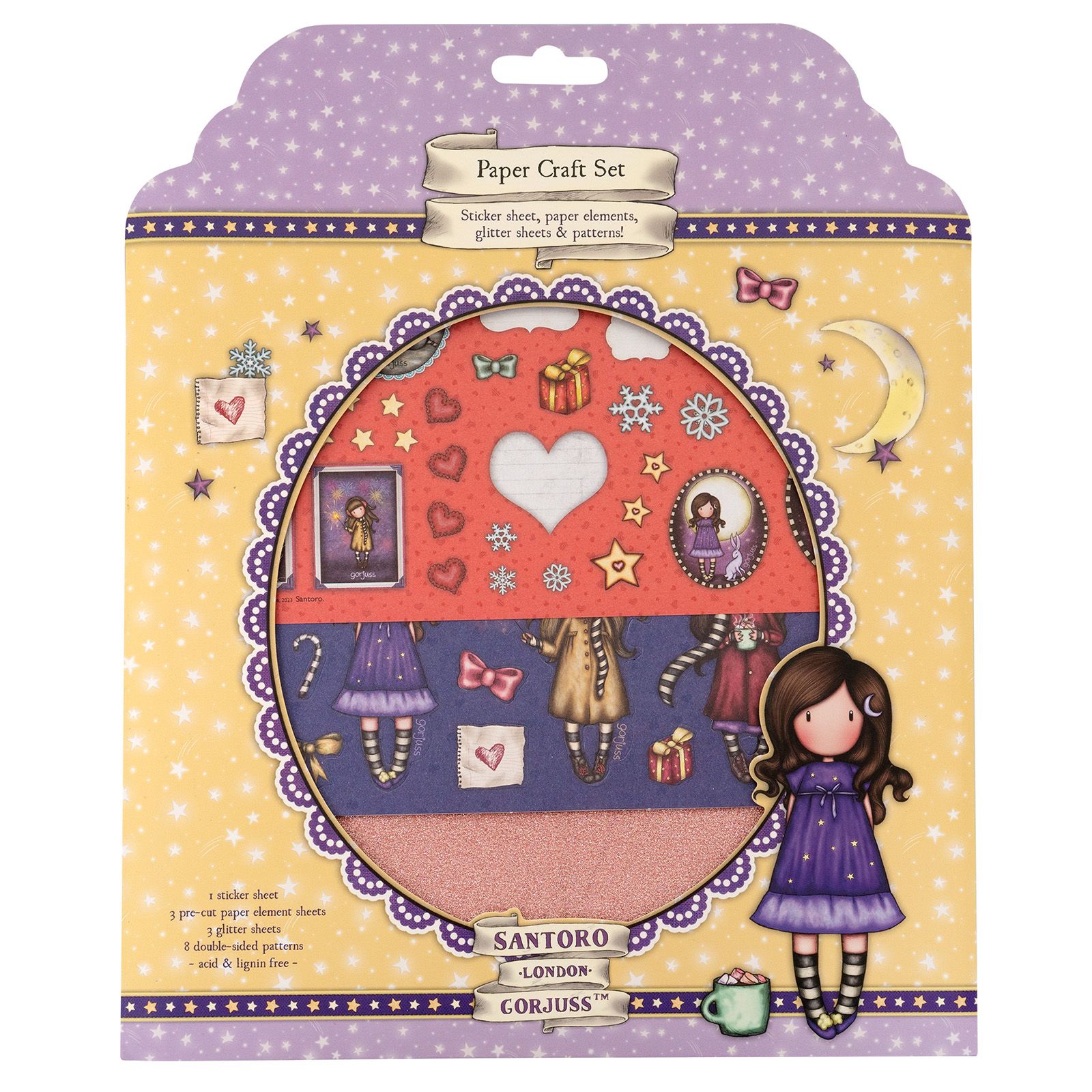 Studio Light • Gorjuss Essentials Craft Set Paper, Stickers & Glitter
