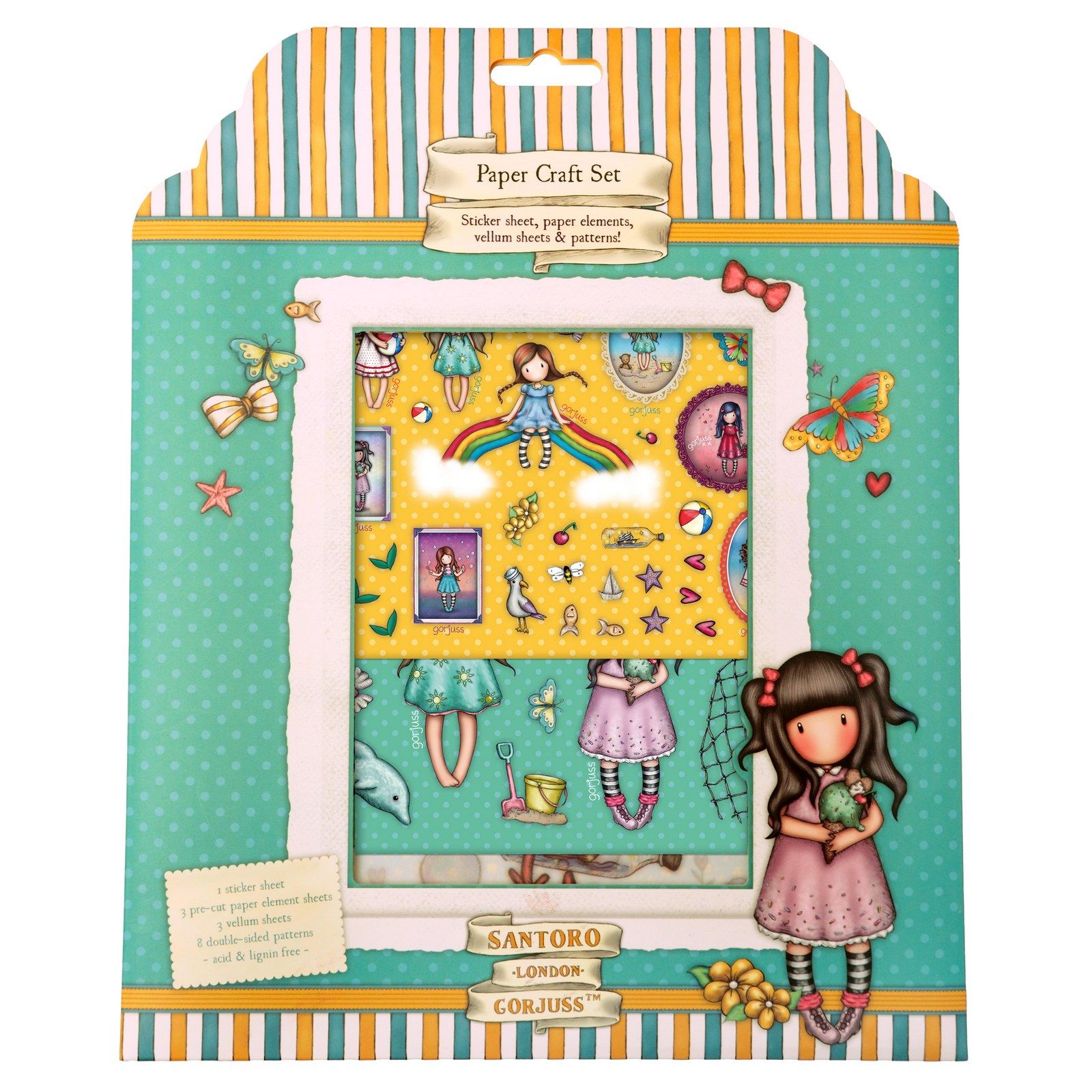 Studio Light • Gorjuss Craft Set Paper, Stickers & Vellum