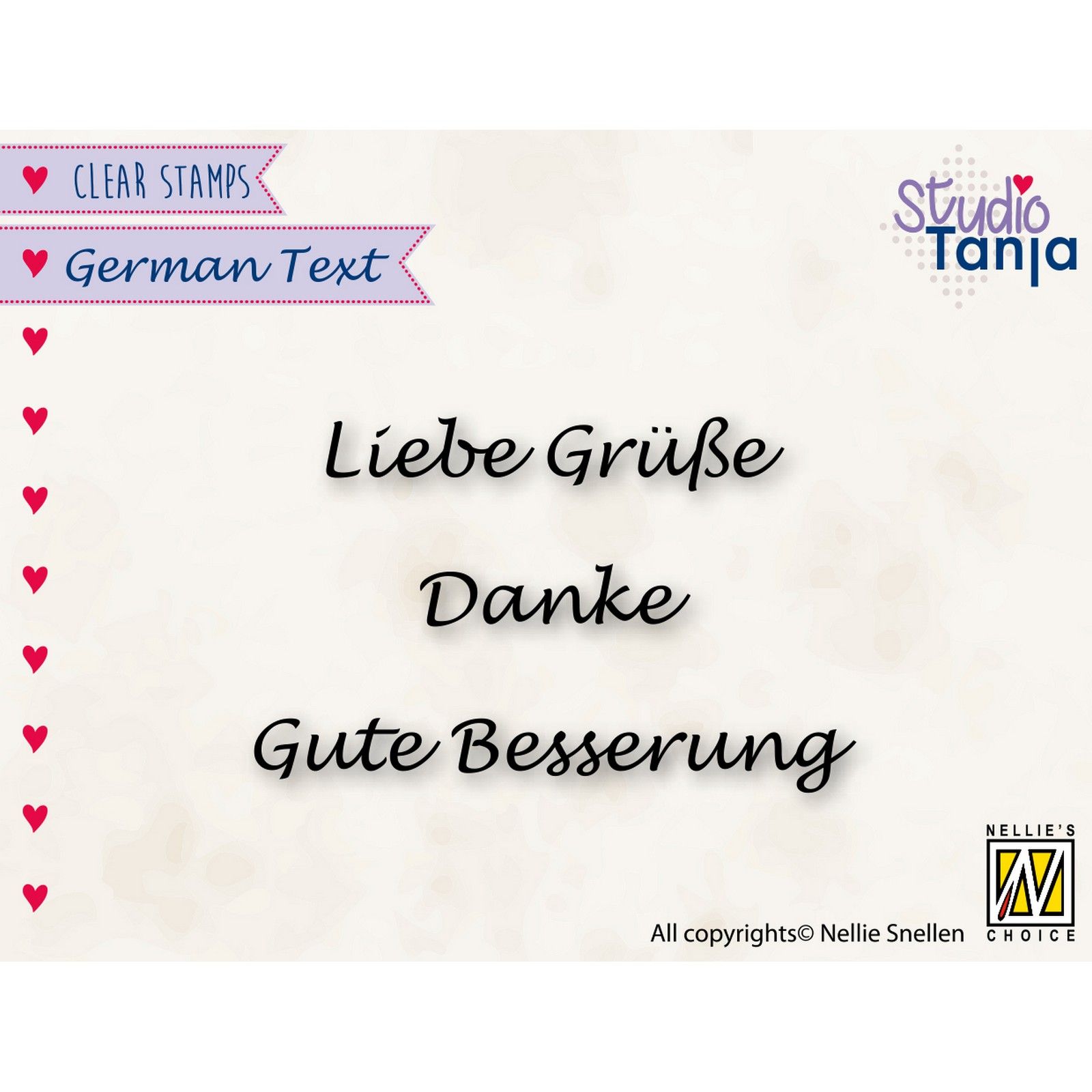 Nellie's Choice • Clear Stamps German Liebe Grüsse