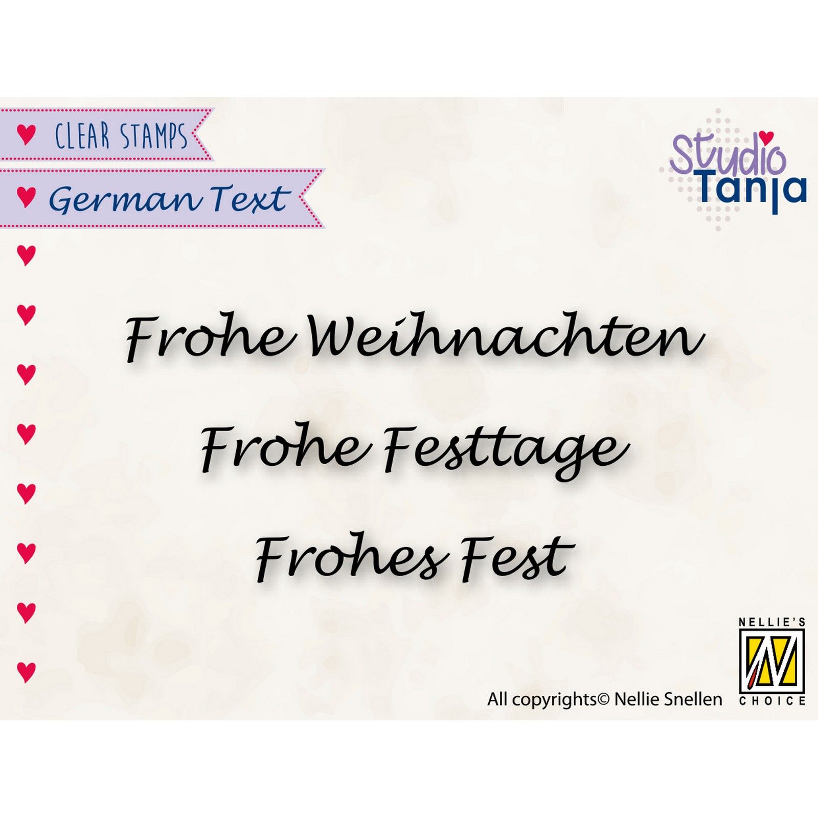 Nellie's Choice • Clear Stamps German Frohe Weihnachten