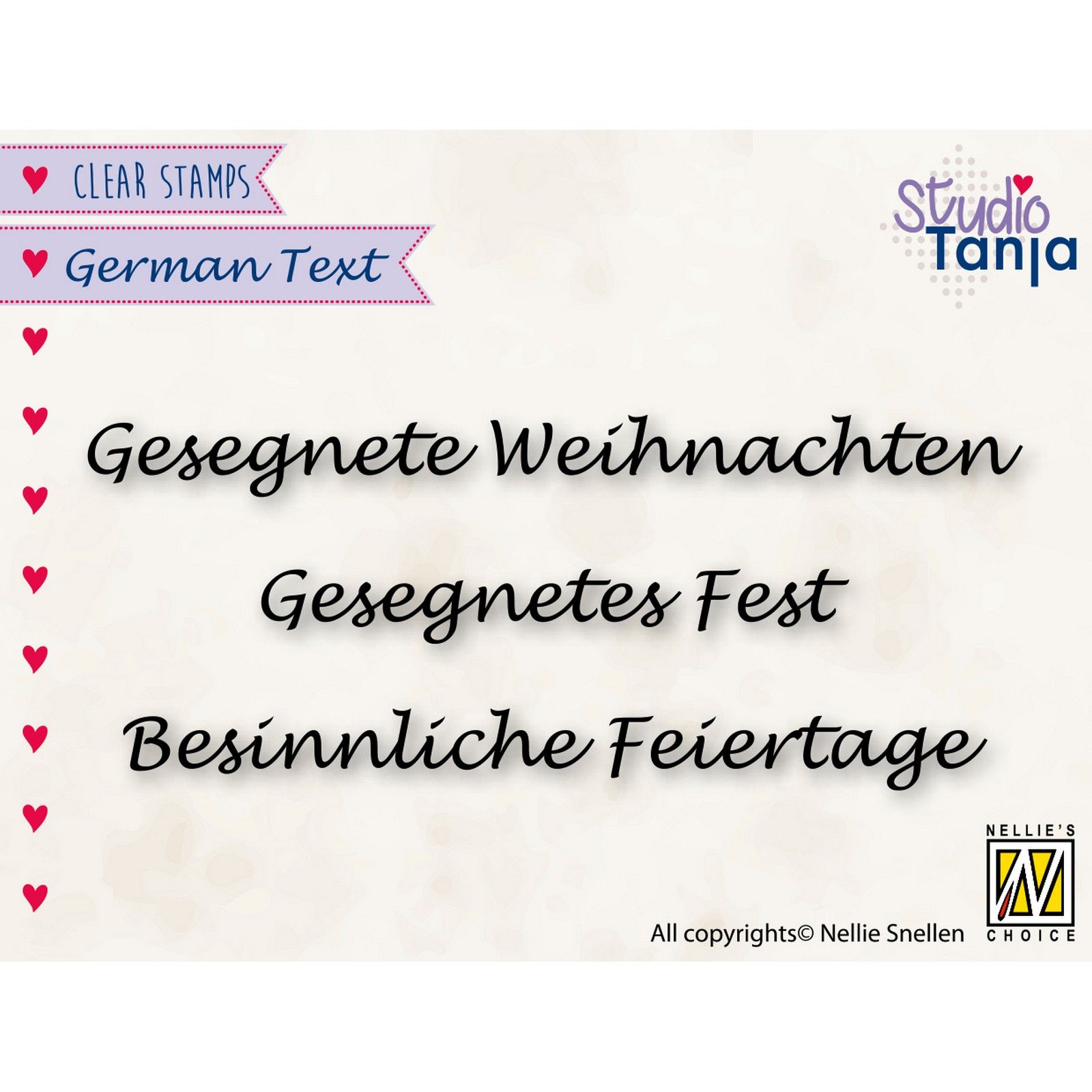 Nellie's Choice • Clear Stamps German Gesegnete Weihnachten