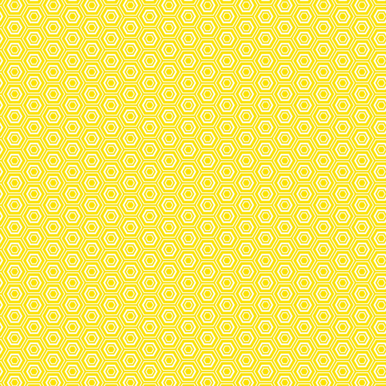 Core'dinations • Patterned single-sided 30,5x30,5cm Yellow hexagon