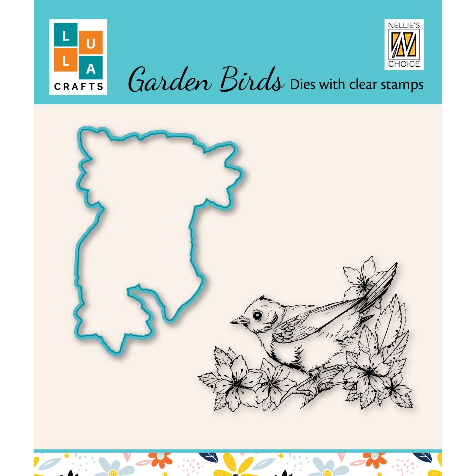 Nellie's Choice • Cutting Die & Clear Stamp Garden Birds Kleine Vogel