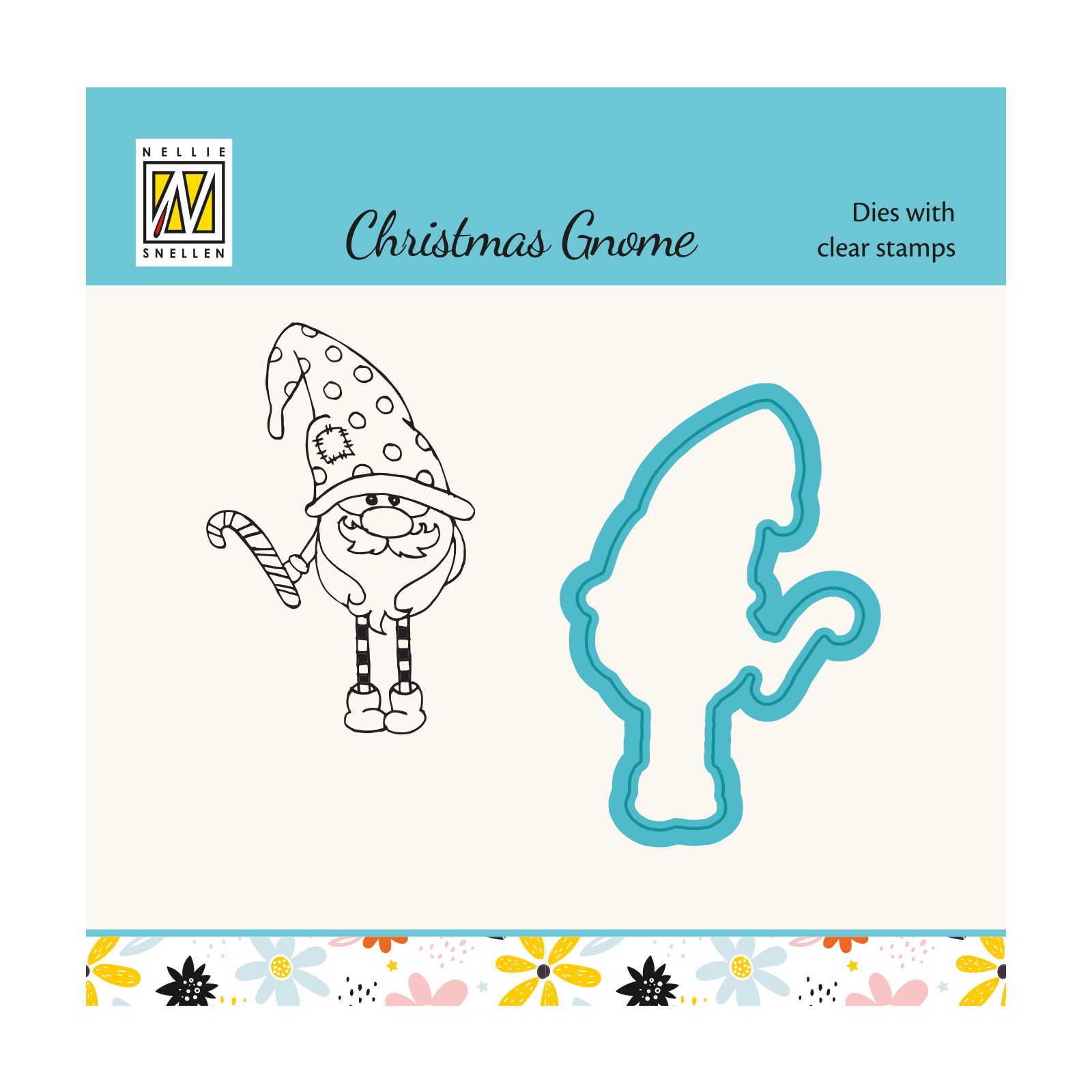 Nellie's Choice • Cutting Die & Clear Stamp Candy Cane