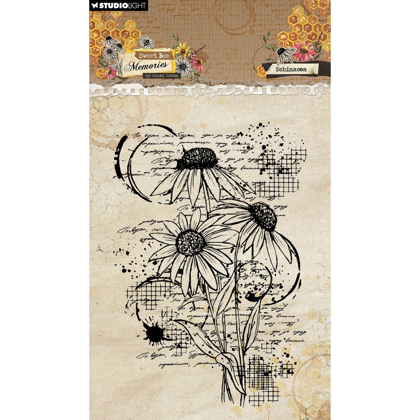 Studio Light • Sweet Bee Memories Clear Stamp Echinacea