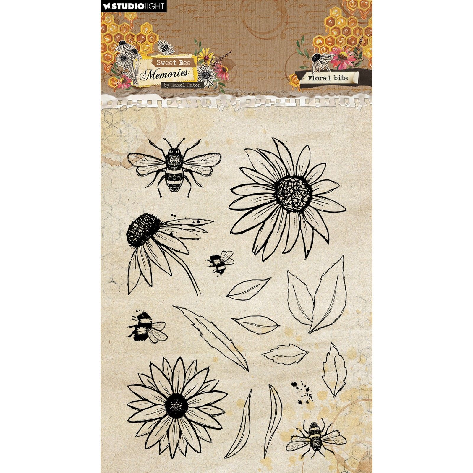 Studio Light • Sweet Bee Memories Clear Stamp Floral Bits
