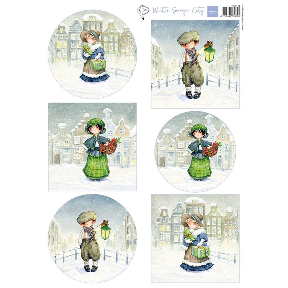 Marianne Design • Decoupage Hetty's Snoesjes - Winter City