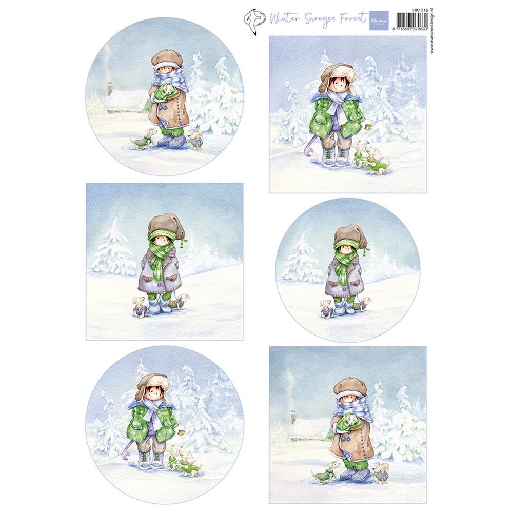 Marianne Design • Decoupage Hetty's Snoesjes - Winter Forest