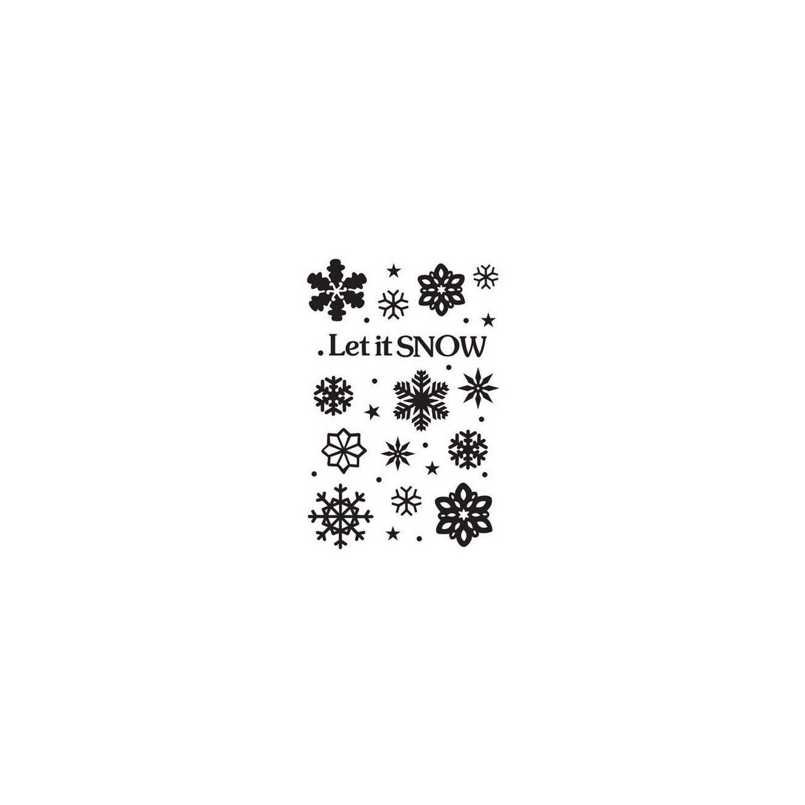 Hobby Solution • Embossing Folder Kerst Let it snow