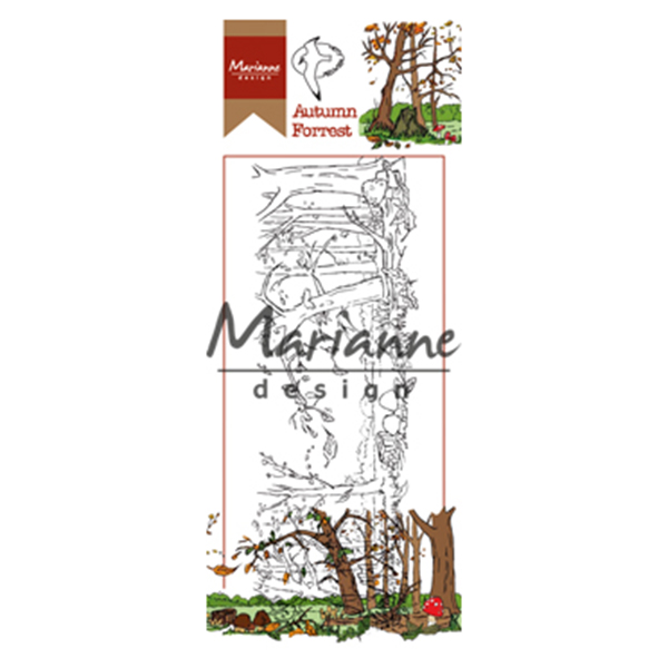 Marianne Design • Clear stempels Hetty's rand Herfst bos