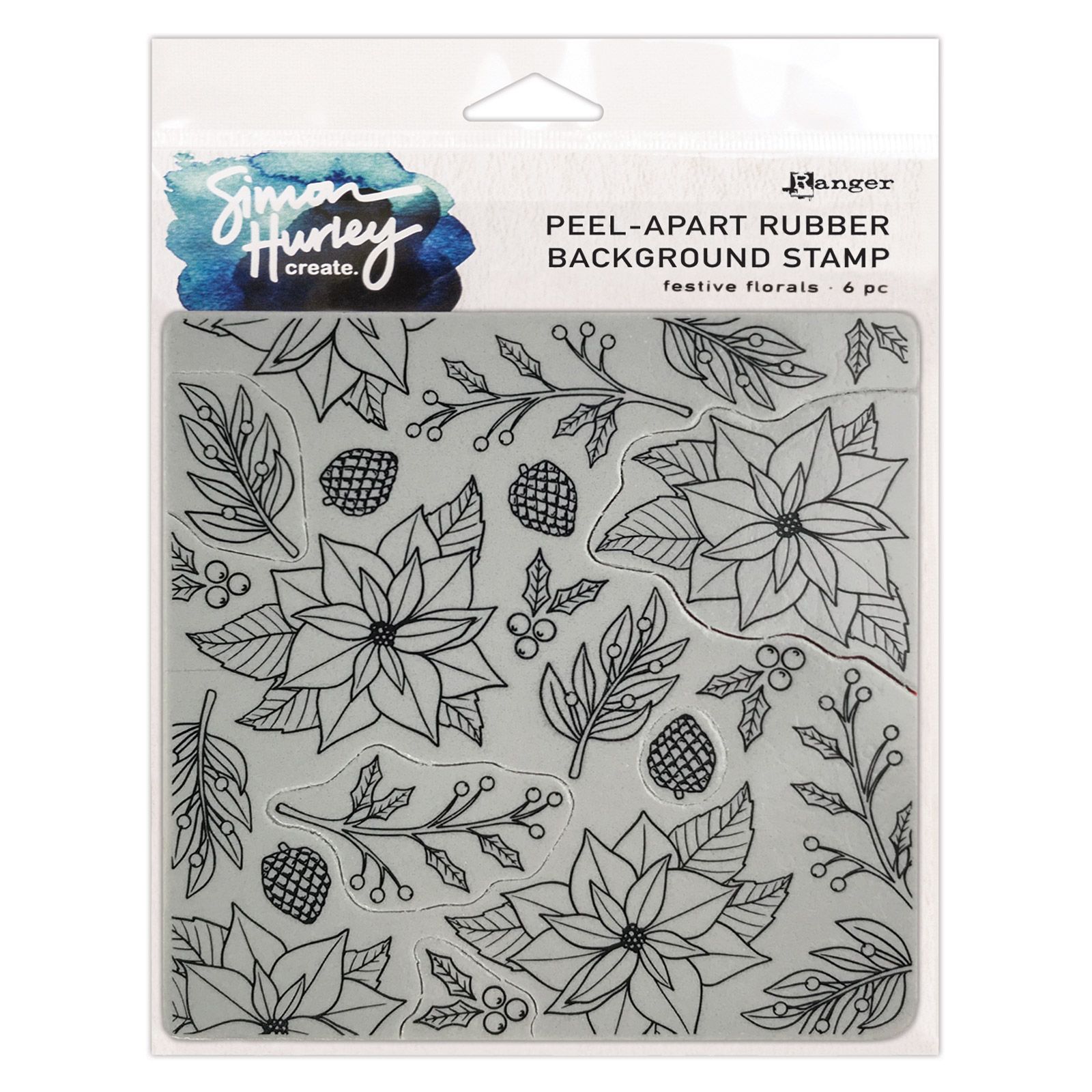 Ranger • Simon Hurley create background stamps Festive florals