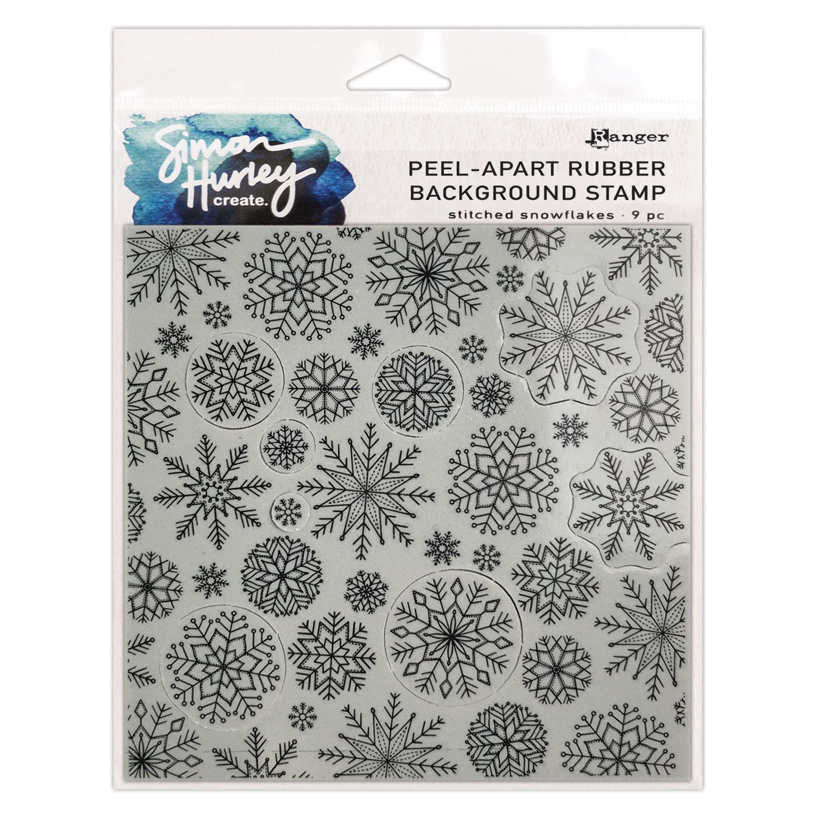 Ranger • Simon Hurley create background stamps Stitched snowflakes