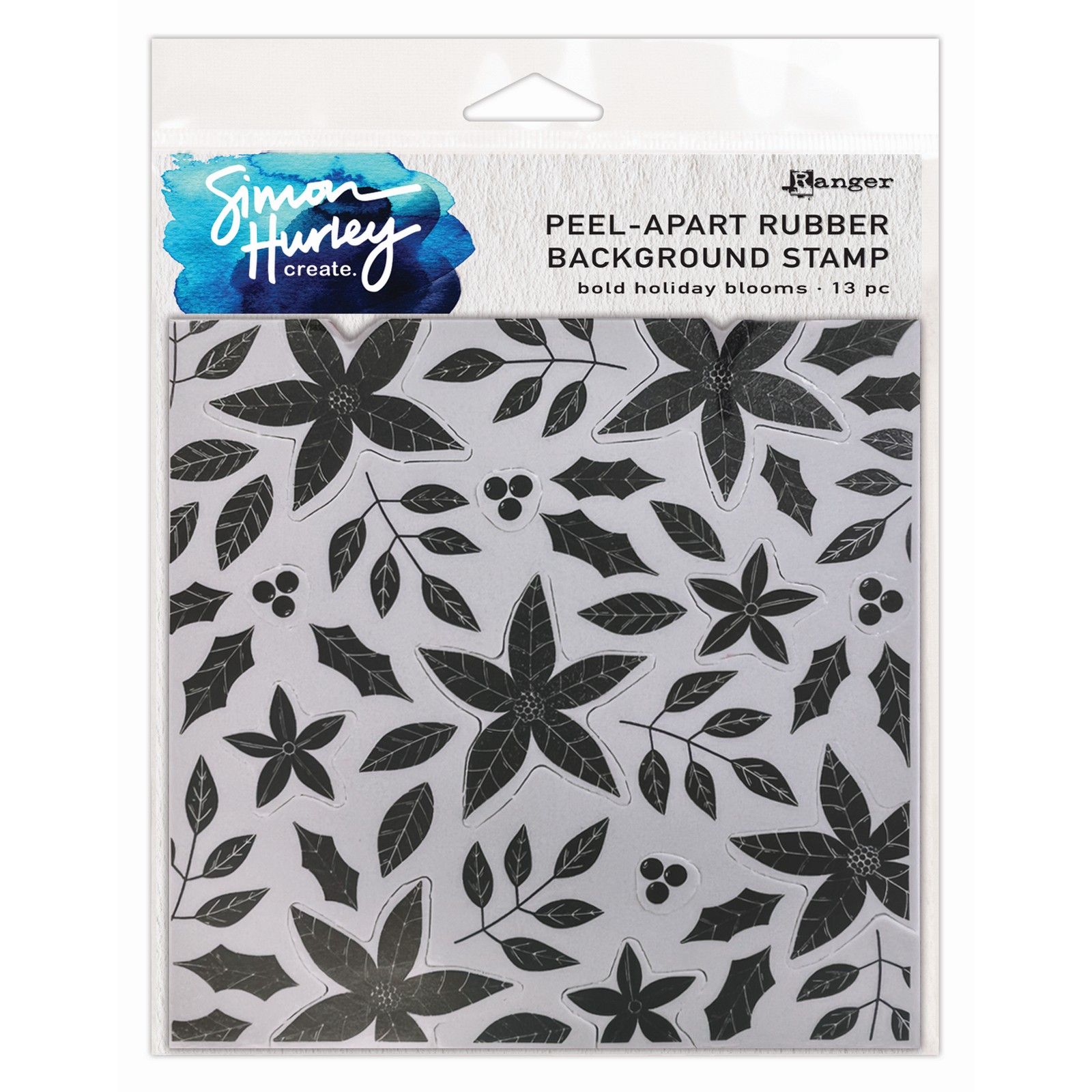 Ranger • Simon Hurley create. Background Stamp Bold Holiday Blooms