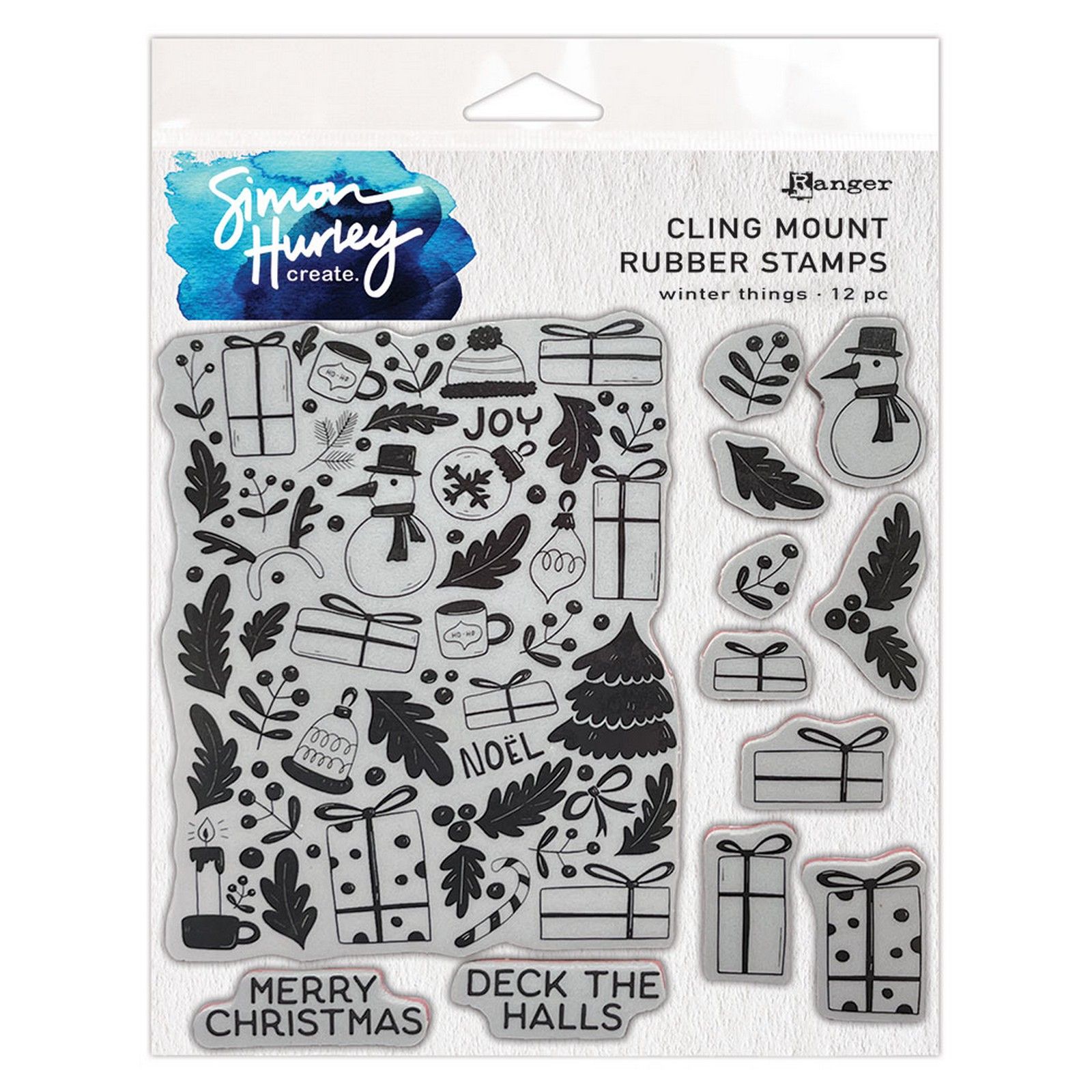 Ranger • Simon Hurley create. Cling Mount Rubber Stamps Winter Things 15,2x15,2cm