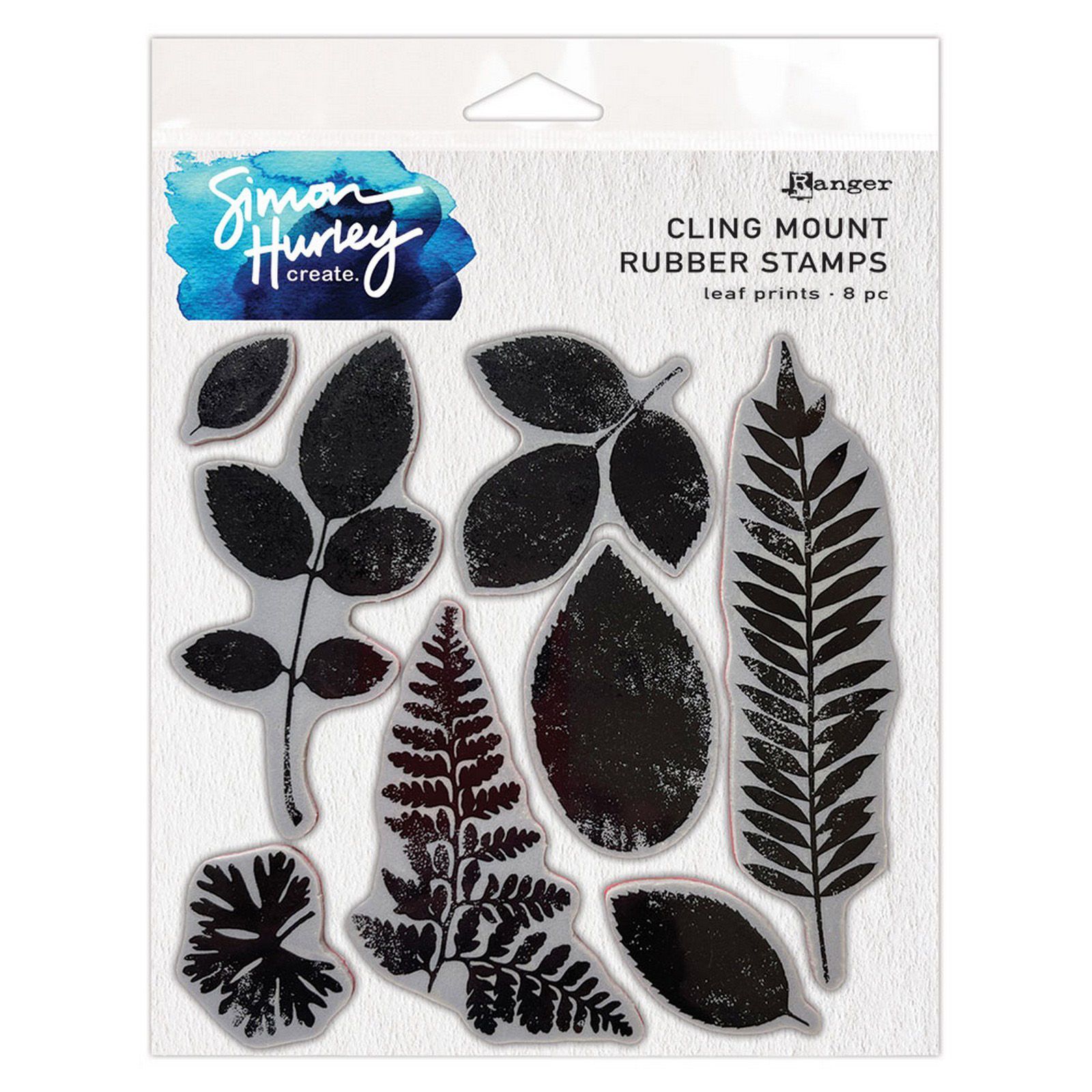 Ranger • Simon Hurley create. Cling Mount Rubber Stamps Leaf Prints